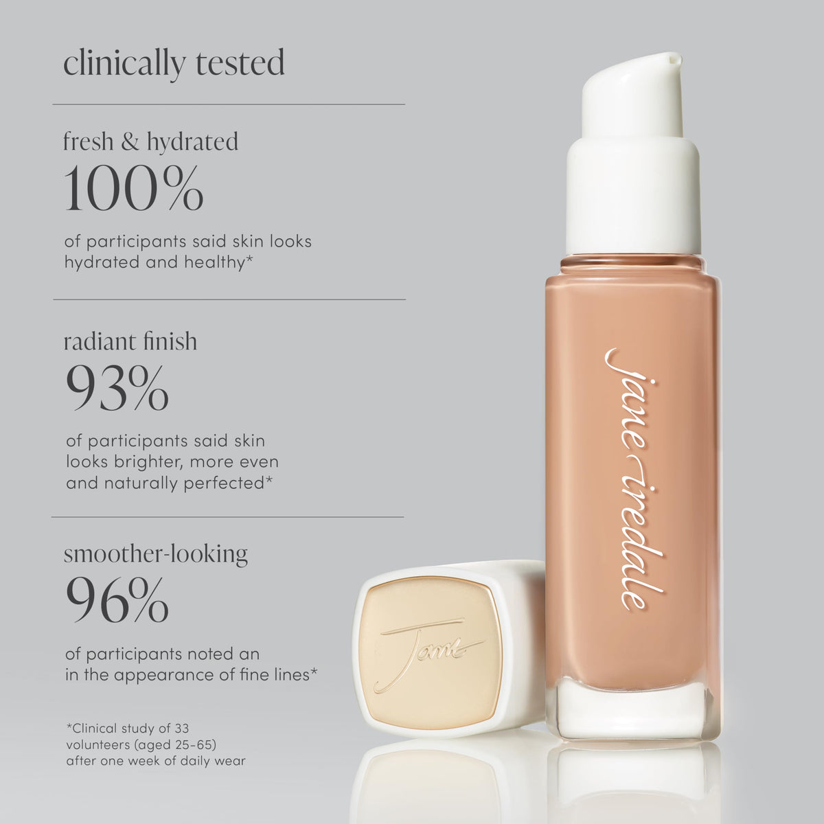 jane iredale Skintuition SPF 30 Radiance-Boosting Liquid Foundation 70 Deep jane iredale