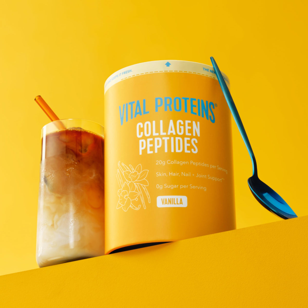 Vital Proteins Collagen Peptides Powder Vanilla - Supports Hair, Skin, Nails, Bones, Joints, Powder for Women Vital Proteins