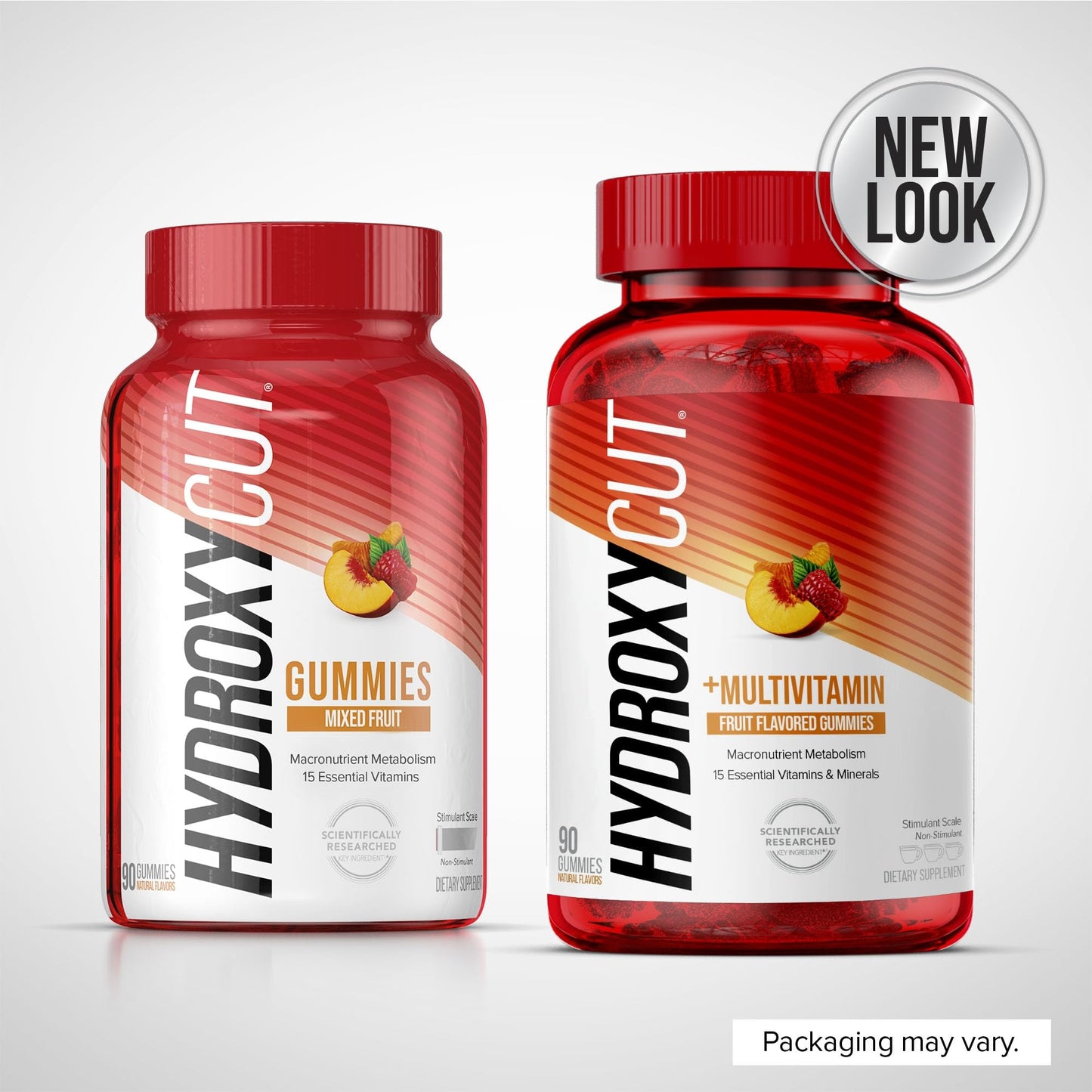 Hydroxycut Caffeine-Free Gummy for Women & Men 15 Essential Vitamins Hydroxycut