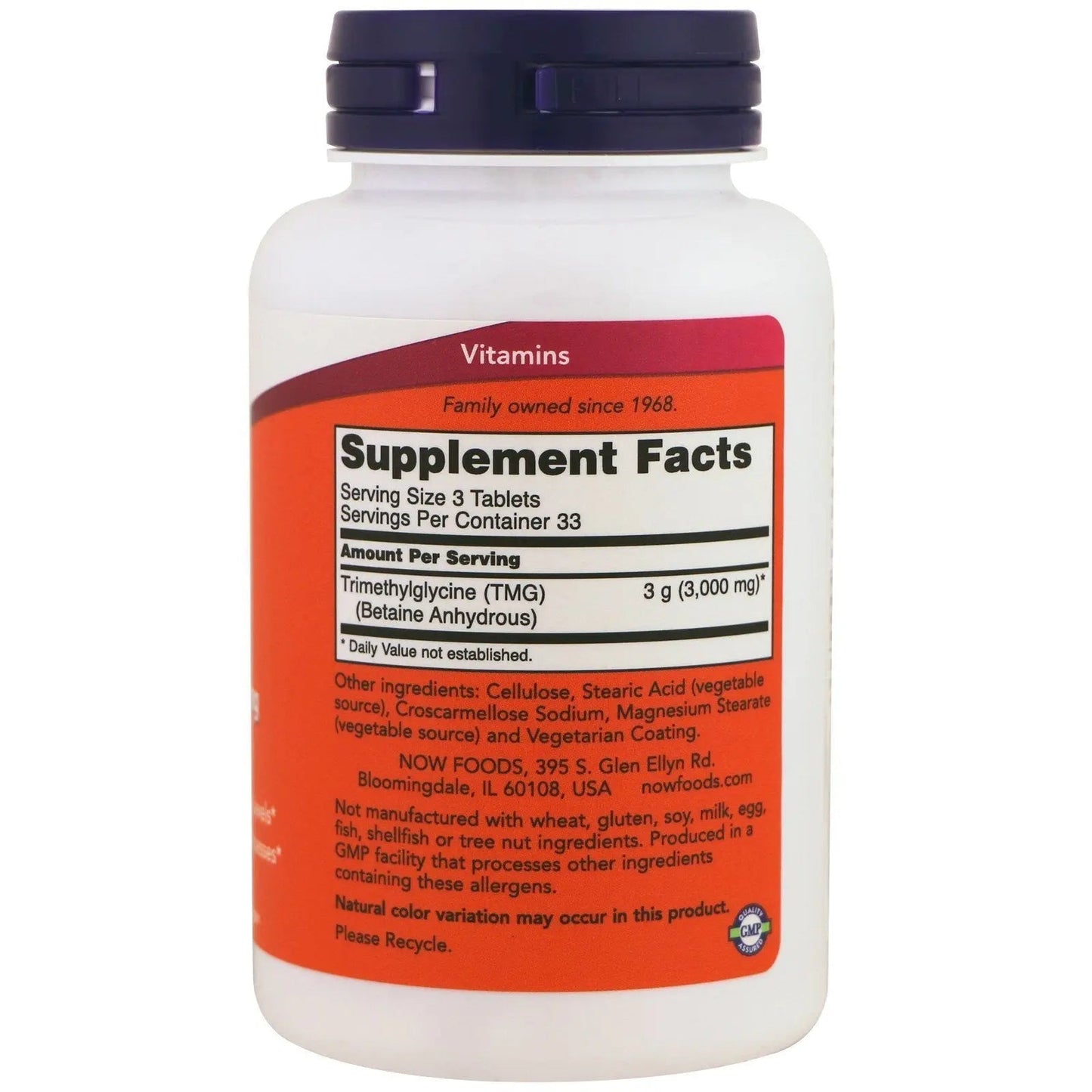 NOW TMG 1000mg, 100 Count (Pack of 2) NOW Foods