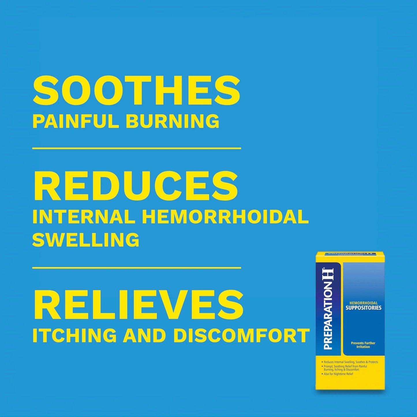 Preparation H Hemorrhoid Suppositories For Itching And Discomfort Relief - 12 Count (Pack of 1) Preparation H