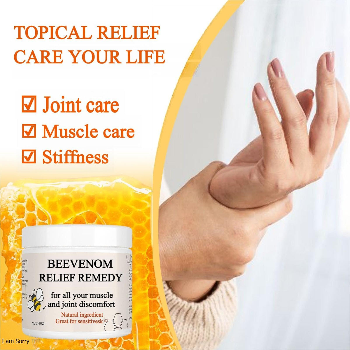 Benolixia Bee Venom Joint Cream - Advanced Joint and Bone Cream, Specially for Back, Neck, Hands, Knees Benolixia