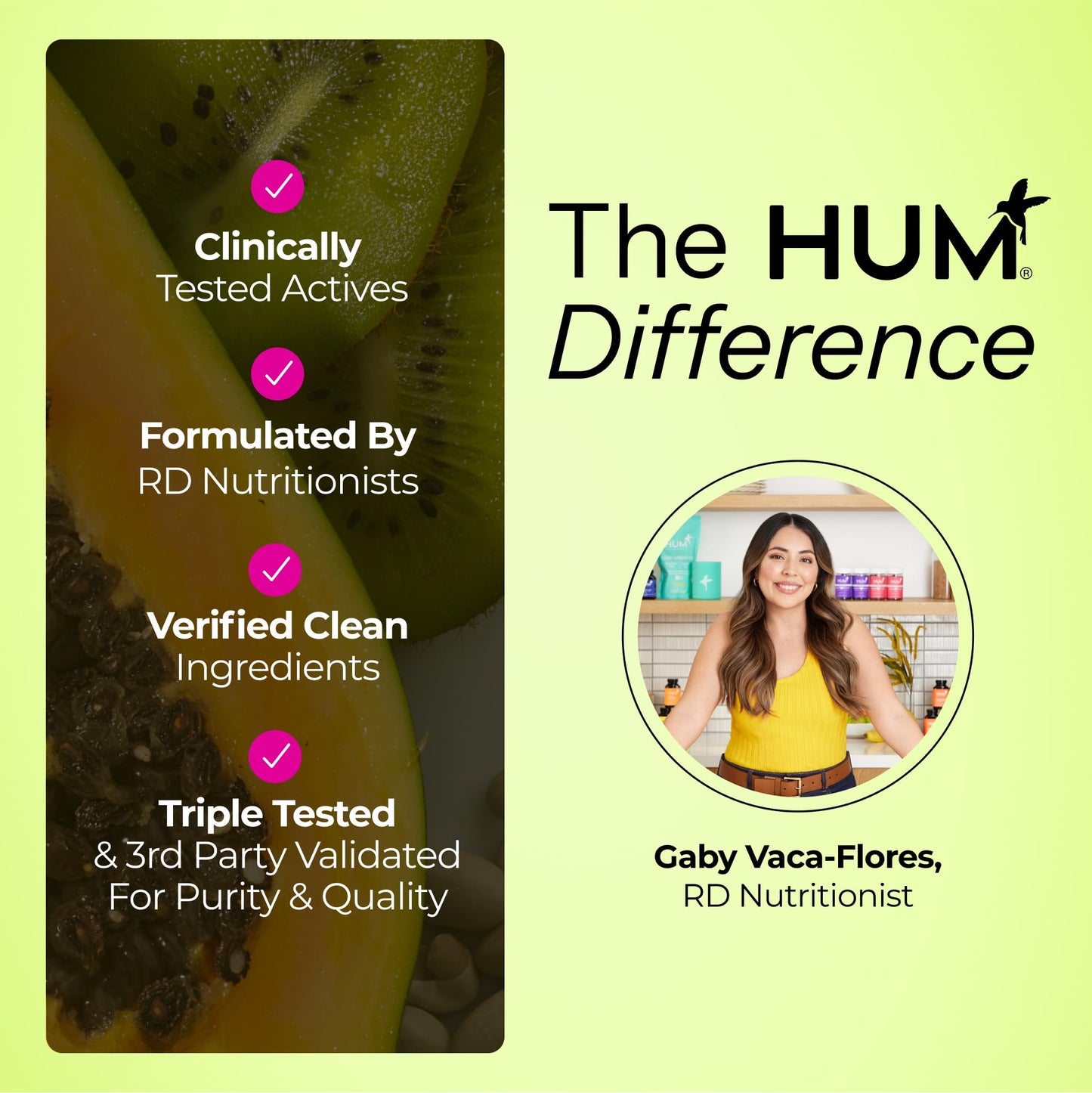 HUM Flatter Me Digestive Enzymes Plus Prebiotics & Probiotics, Digestive Health Bloating Supplement for Women & Men, Fast Acting Anti Bloat Pills Multi Enzyme HUM