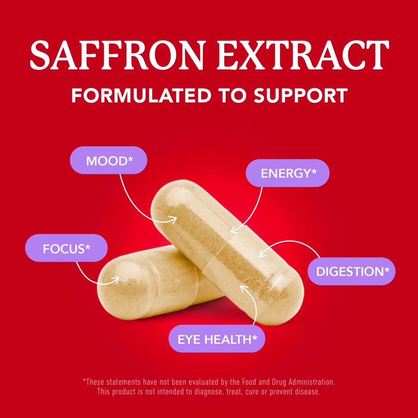 Saffron Supplements 88.5mg | 3-Month Supply | Pure Saffron Extract Capsules for Mood, Focus, Eye Health & Energy Balance Support | Crocus Sativus Extract | Gluten-Free & Non-GMO | 90 Capsules SMNutrition
