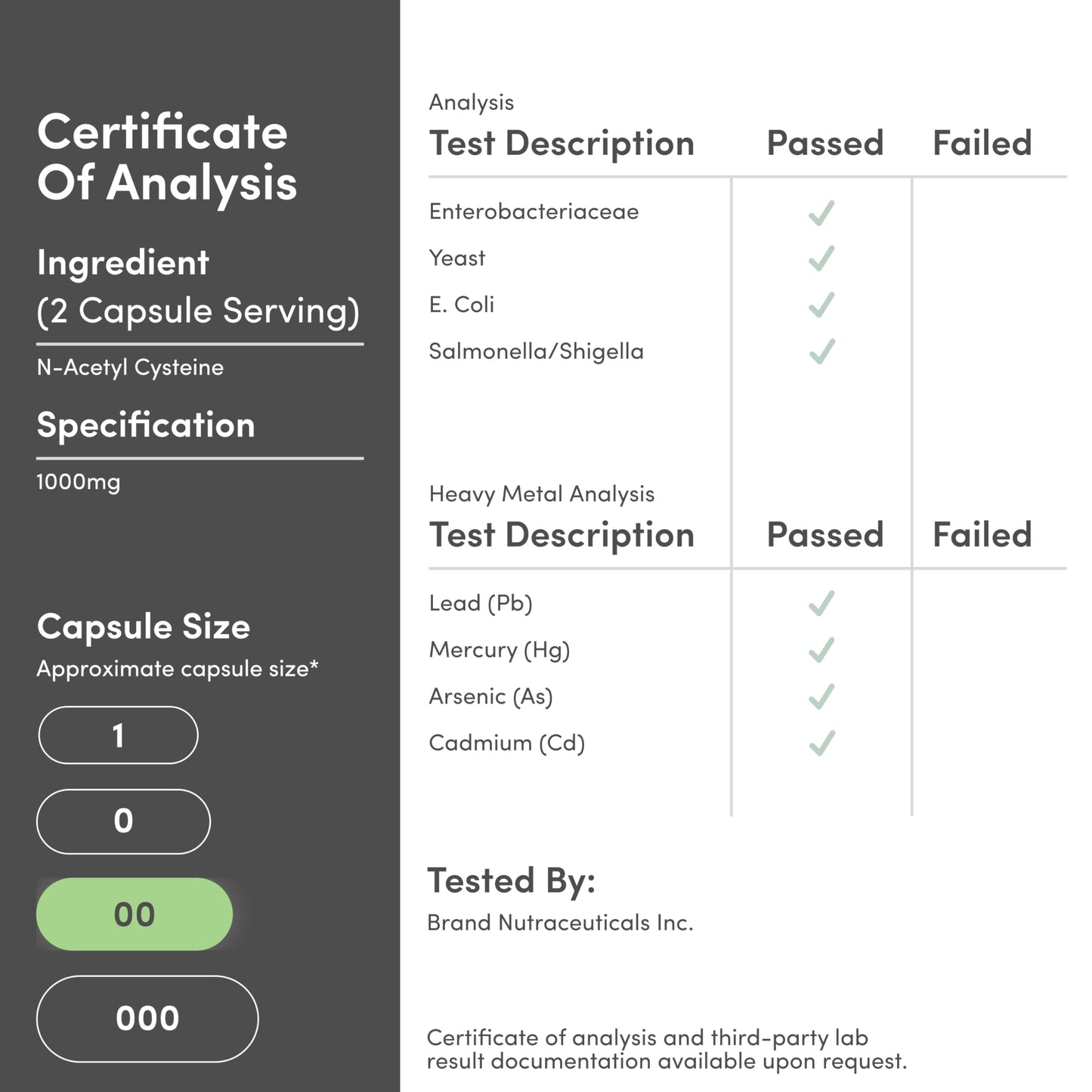 NAC Supplement (N-Acetyl Cysteine) - 99%+ Purity Tested - (1,000mg Per Serving 500mg Per Cap, 210 Capsules) (Third Party Tested) with Odor Masking Technology to Boost Glutathione Levels by Double Wood Gsupps Australia