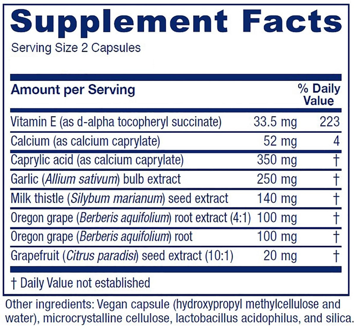 Vitanica Candidastat, Yeast Balance Supplement and Support, Vegan, 120 Capsules Vitanica