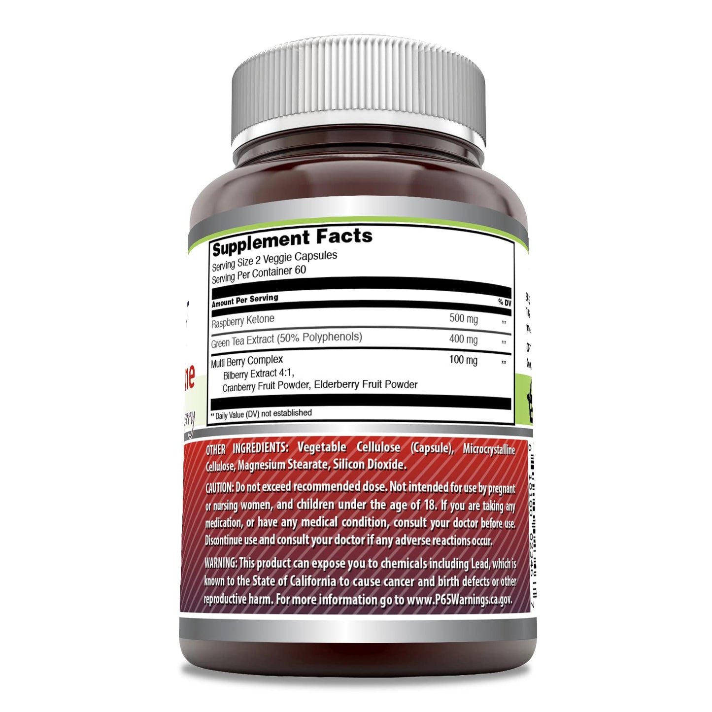 Amazing Formulas Raspberry Ketone with Green Tea Extract & Multi Berry Complex Amazing Nutrition
