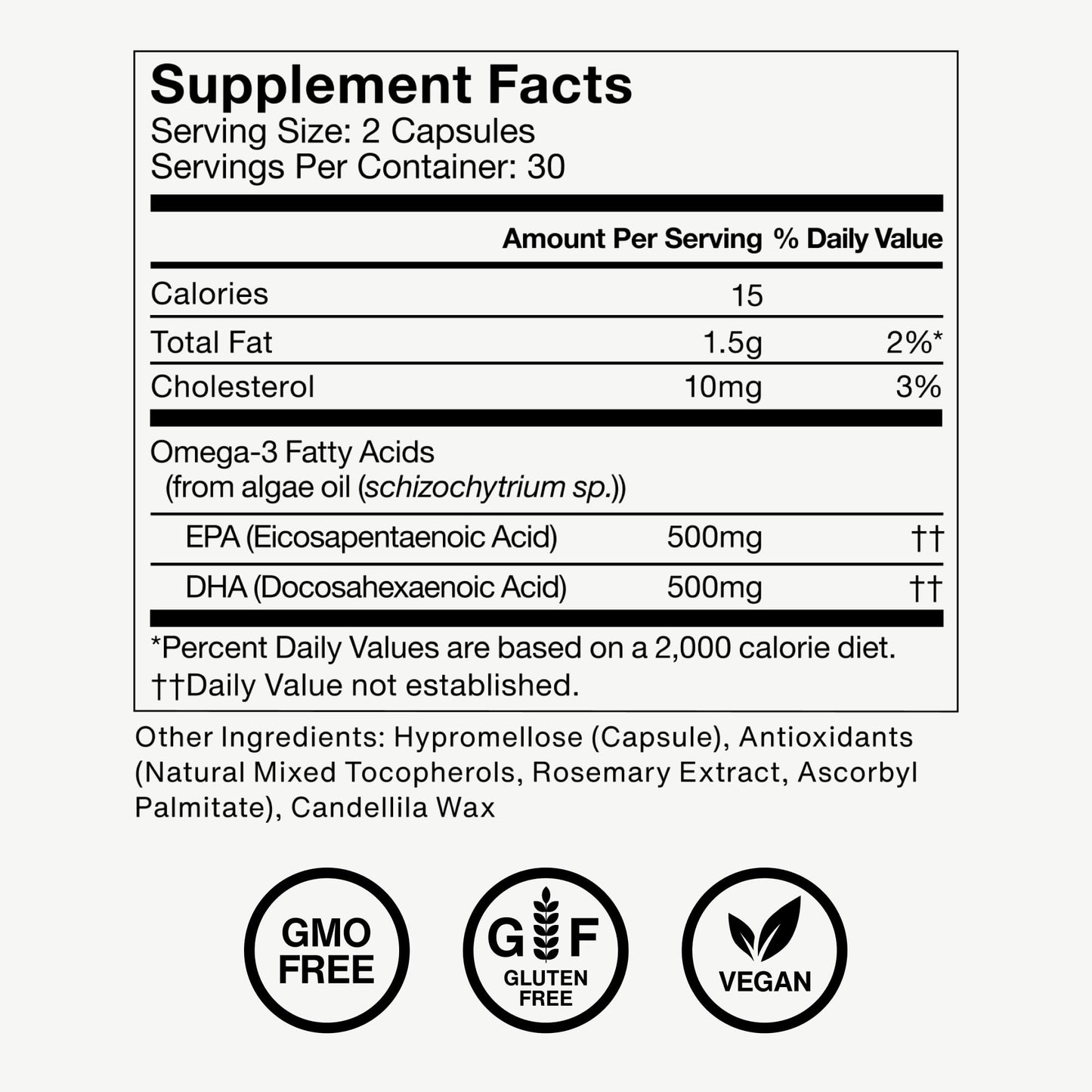 Momentous Vegan Omega-3 - Plant-Based EPA & DHA Supplement for Men & Women - Sourced from Algae Oil - Supports Heart, Joint, & Brain Health - NSF Certified for Sport - 1,000 mg - 30 Servings Momentous