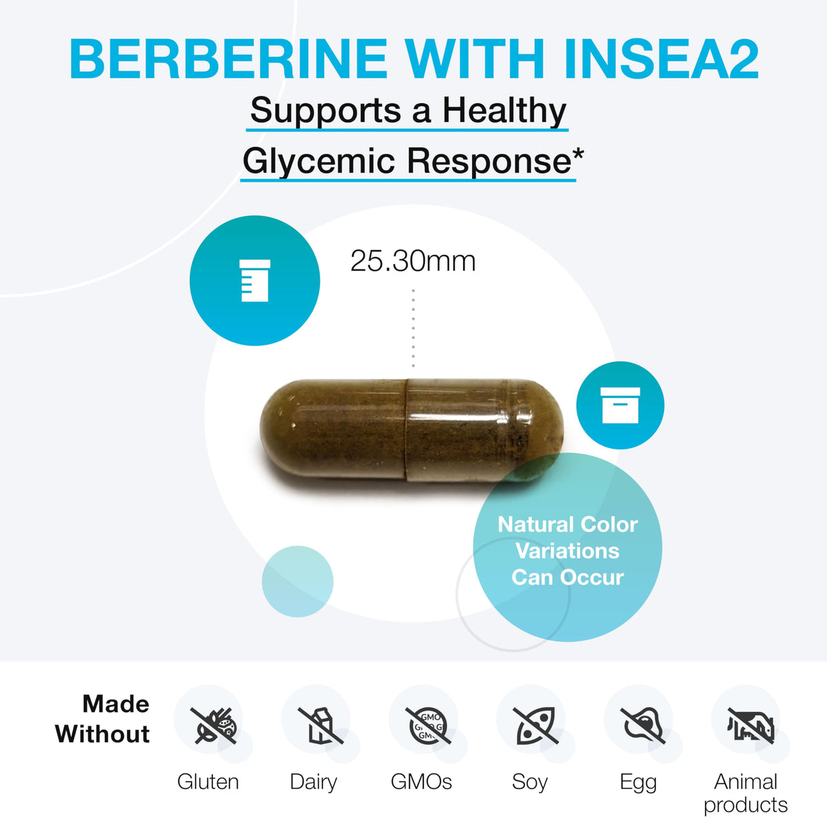 XYMOGEN Berberine with InSea2 - Blend of Polyphenols - Cellular Metabolic & Immune Support - Plant-Based, Gluten-Free & Non-GMO - 60 Capsules XYMOGEN