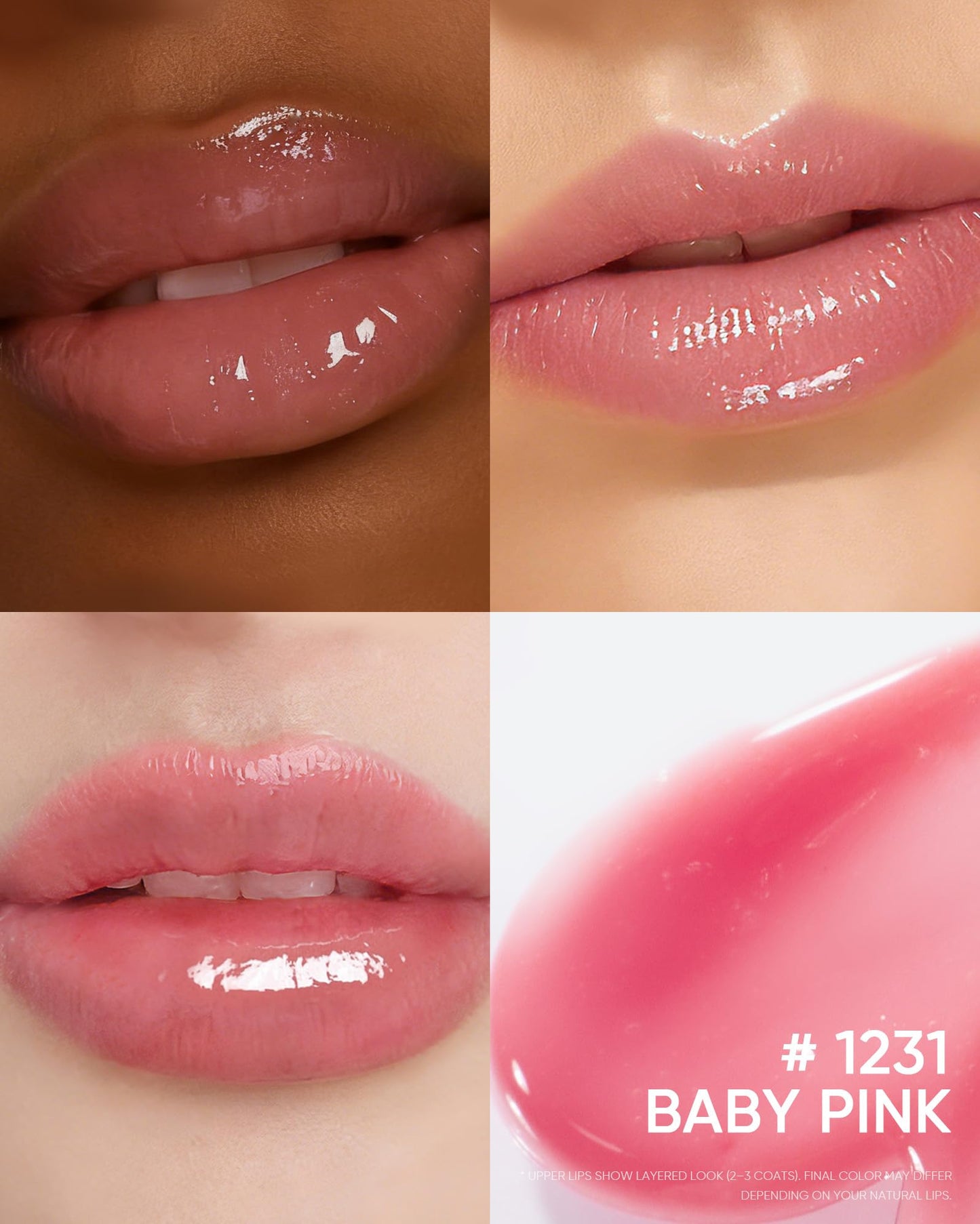 SKINTIFIC Peptide Brightening Lip Serum, Hydrating & Plumping Tinted Lip Gloss, Moisturizing Lip Balm with Polypeptides SKINTIFIC