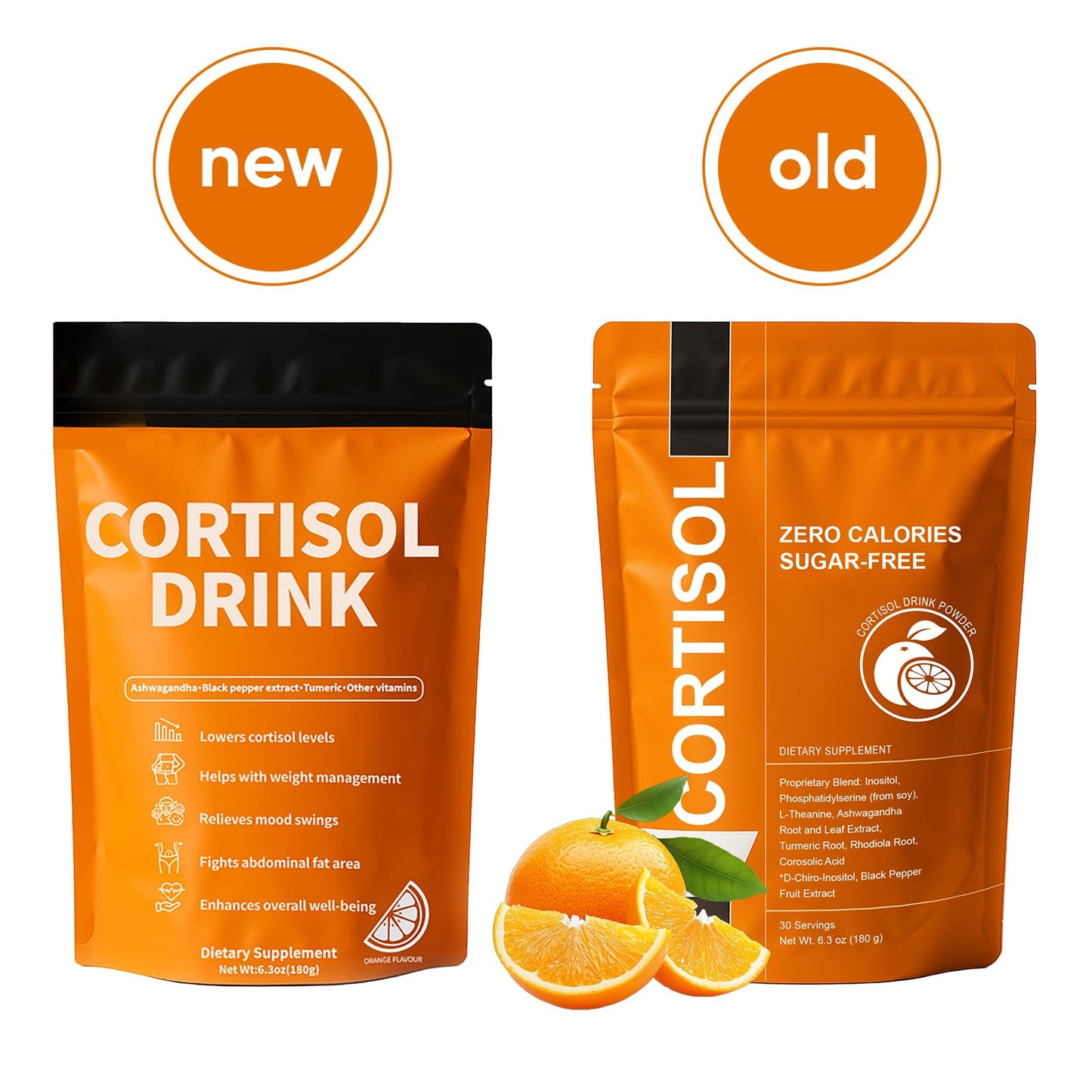Cortisol Drink Mix | Cortisol Supplements for Women & Men | Ashwagandha, L-Theanine, Turmeric Root, Black Pepper Extract, Healthy Cortisol Levels, Mental Clarity SUUDUUL