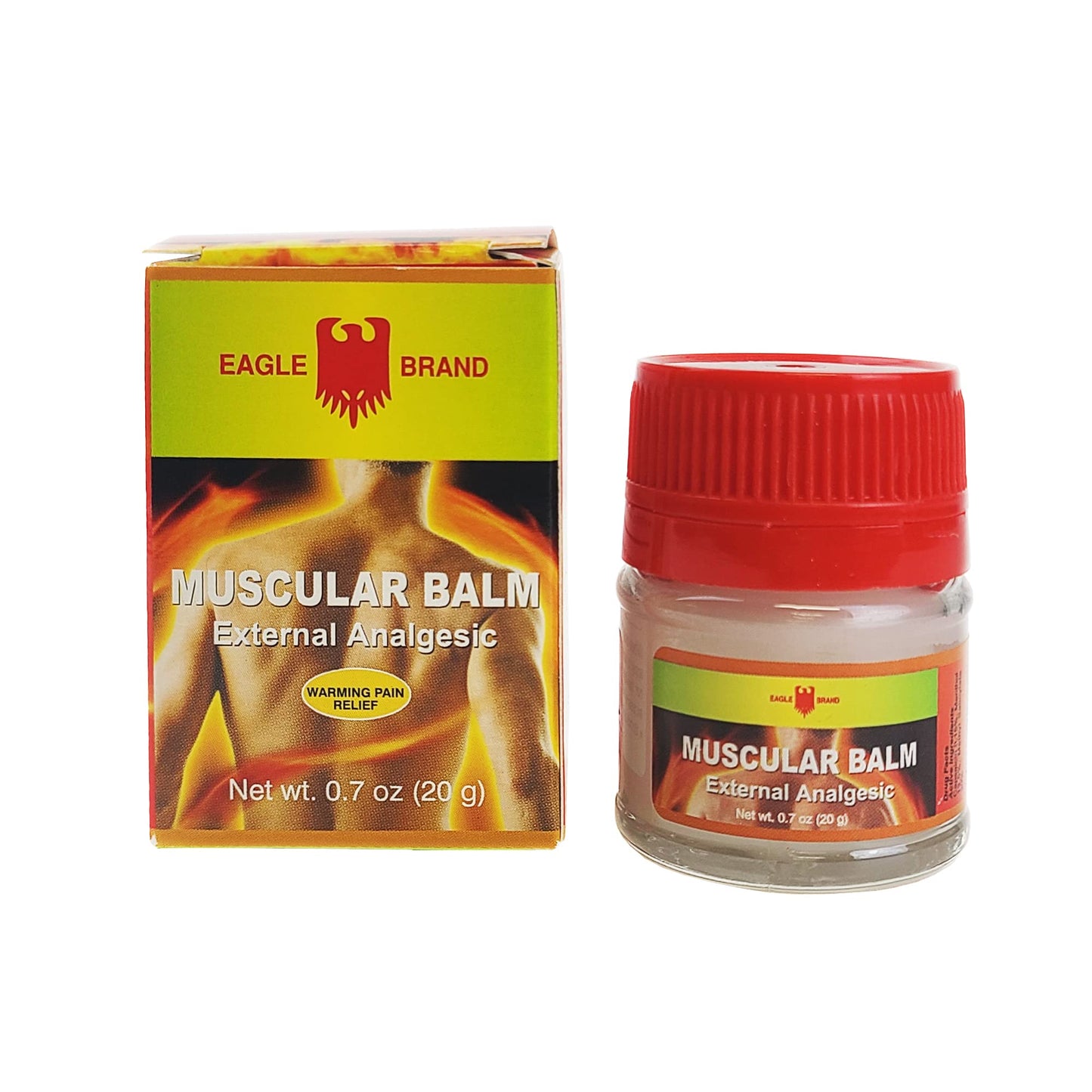 Eagle Brand Muscular Balm, External Analgesic, Warming Pain Relief, 0.7oz x 3, (Pack of 3) Generic
