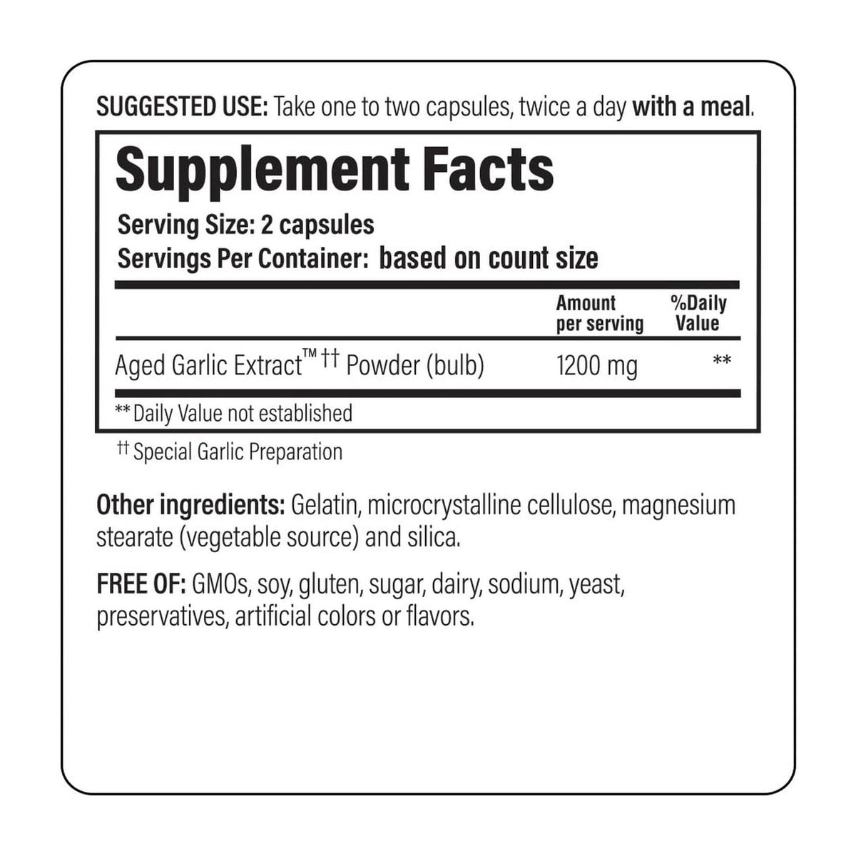 Kyolic Aged Garlic Extract Formula 200, Cardiovascular & Immune*, Reserve, 120 Capsules Kyolic