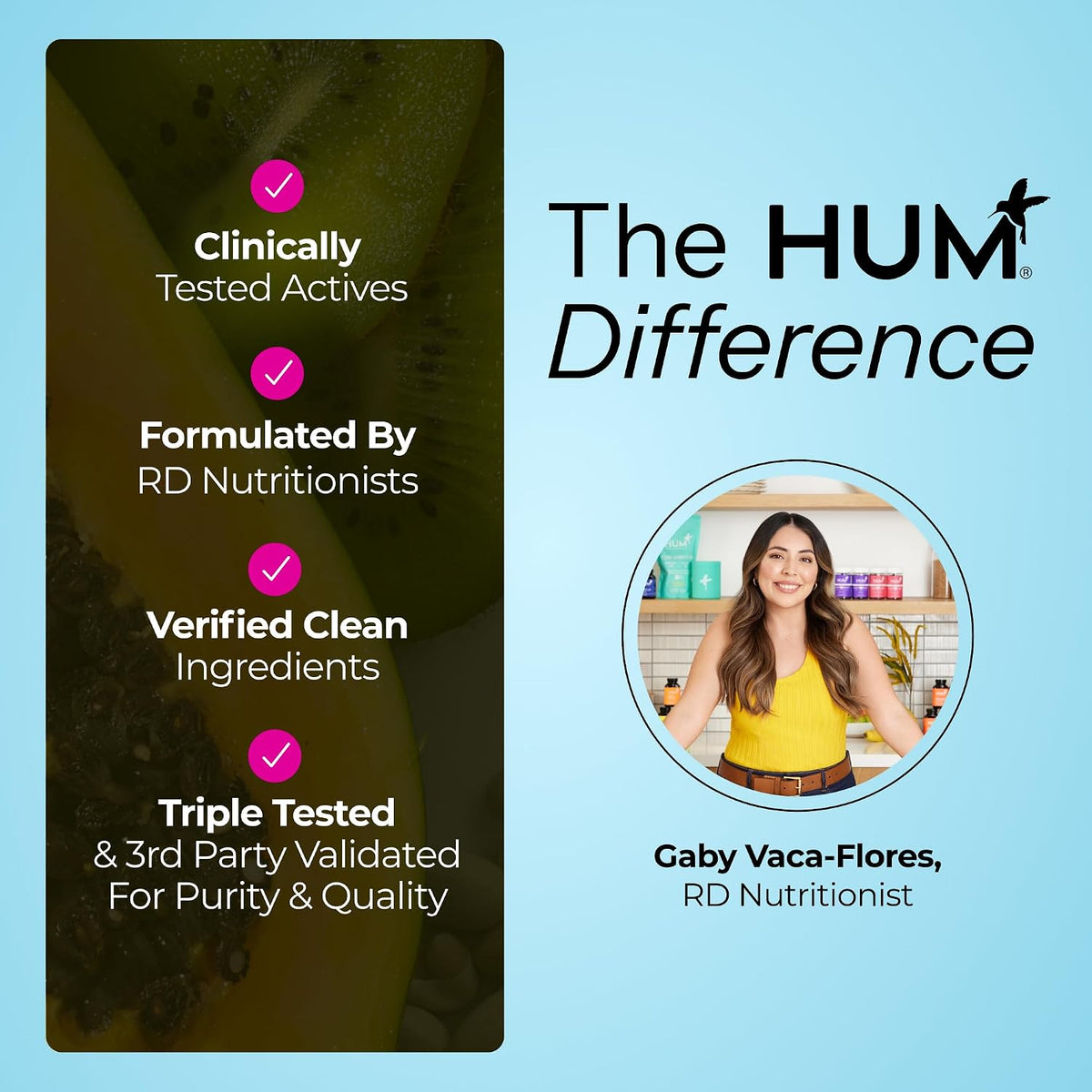 HUM Counter Cravings Chromium Supplements with L Theanine, Seaweed Extract & Forskolin to Help Support Appetite, Cravings, and Routines, Gluten Free, Caffeine Free Formula, 60 Vegan Capsules Gsupps Australia