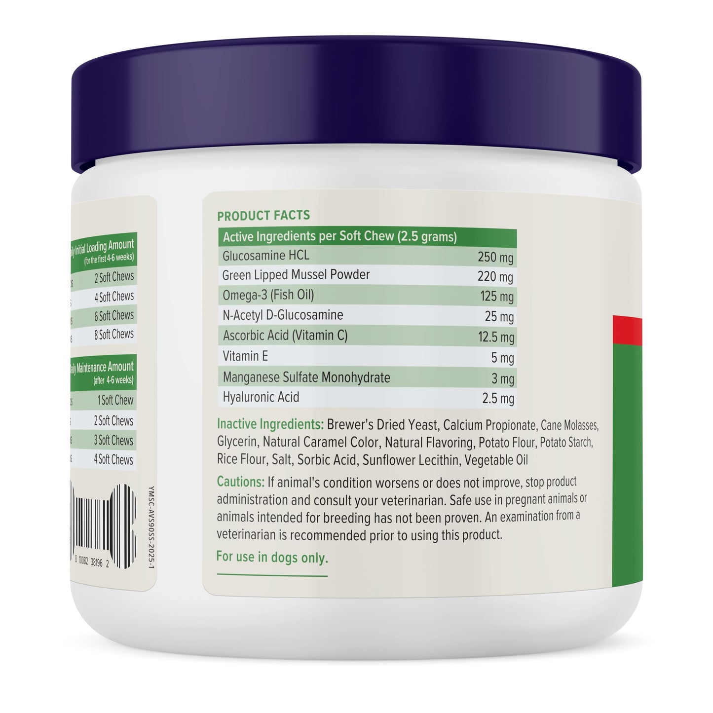 Yumove Hip & Joint Supplement for Dogs with Glucosamine, Hyaluronic Acid, Green Lipped Mussel & Omega 3 Joint Supplement - Regular or Advanced Strength (90 Count, Advanced Vet Strength Soft Chews) YuMOVE