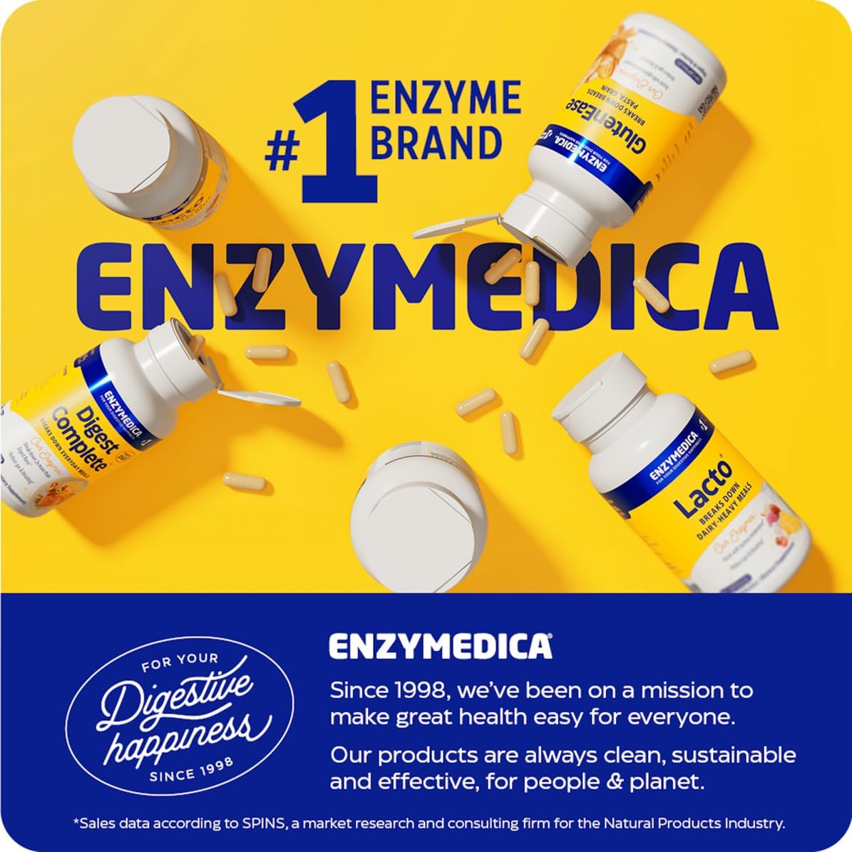 Enzymedica Fiber+ Prebiotic & Probiotic Gummies for Women & Men - 90 Count Gsupps Australia
