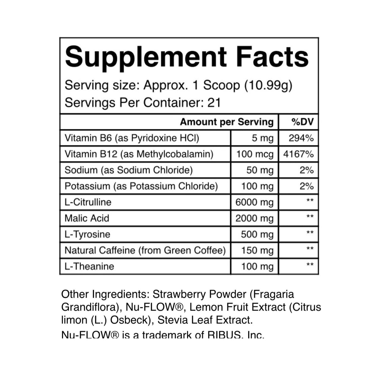 Eabha Organics Alla Luna Pre-Workout - Strawberry Lemonade - to Support Energy, Focus Eabha Organics