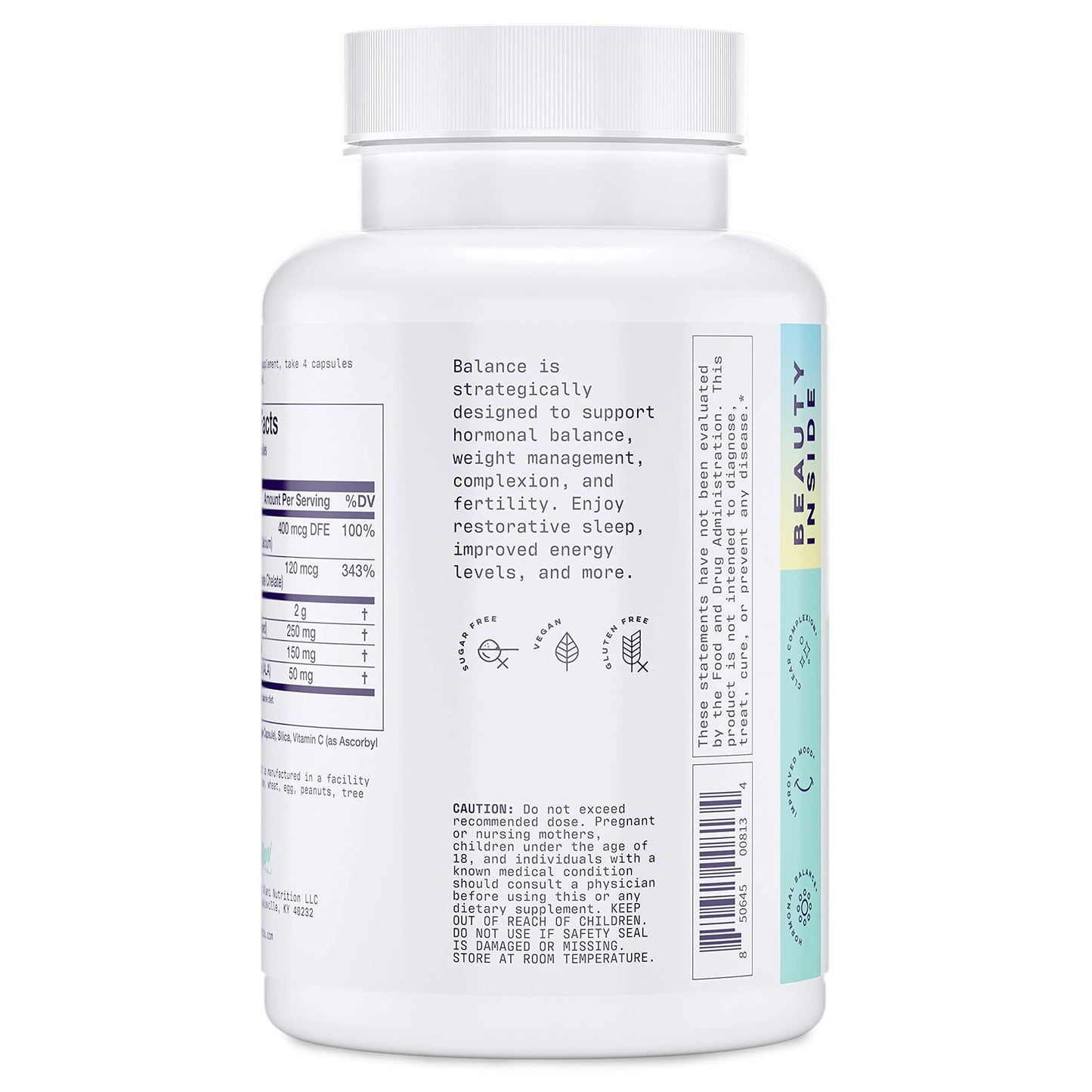 Alani Nu Hormonal Balance, Weight Management Support, Skin Complexion Support, 120 Capsules Alani Nu