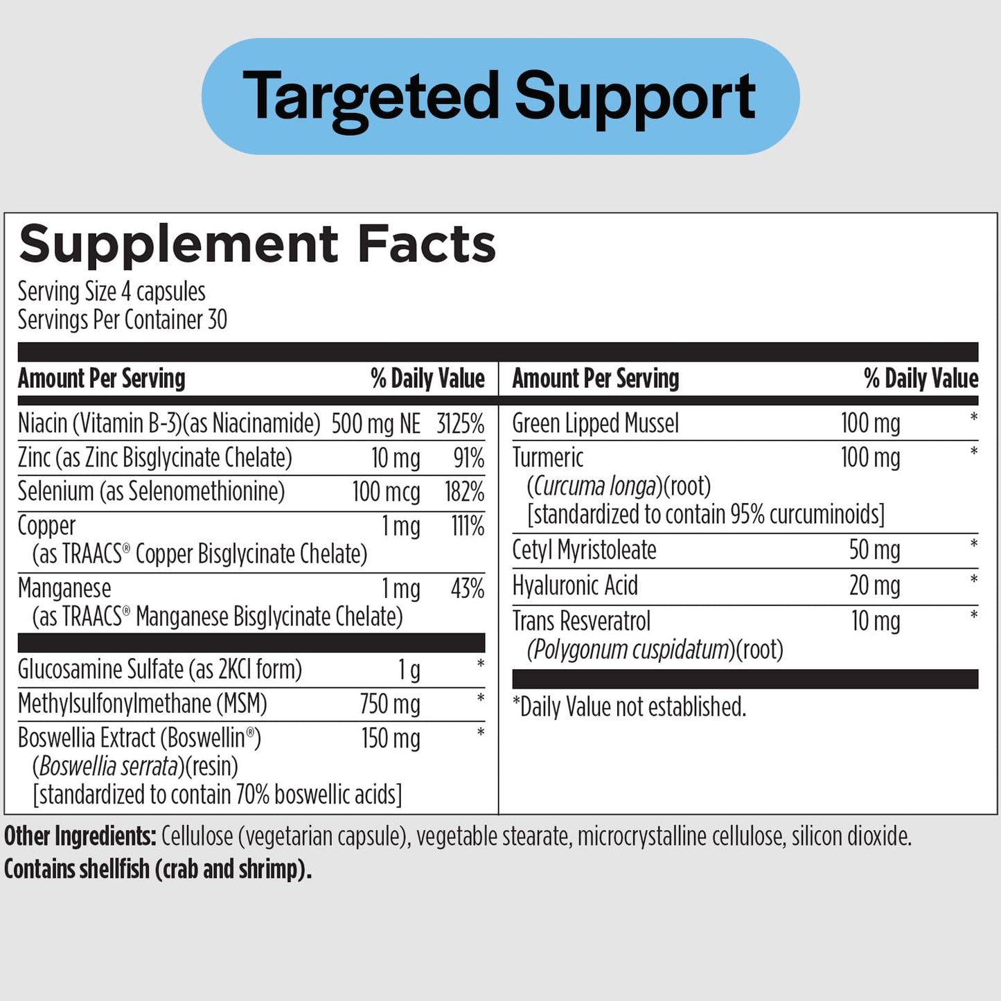 PureFormulas Joint Care + - Premium Joint Support Supplement with Hyaluronic Acid, Glucosamine, MSM, Green Lipped Mussel, Turmeric & More - Non-GMO Formula for Adults (120 Capsules) PureFormulas