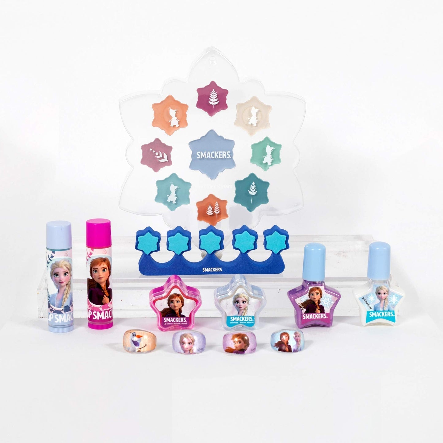 Lip Smacker Disney Frozen II Color Makeup Set For Girls, Shimmer Cream, Lip Gloss, Lip Balm, Nail Polish Lip Smacker