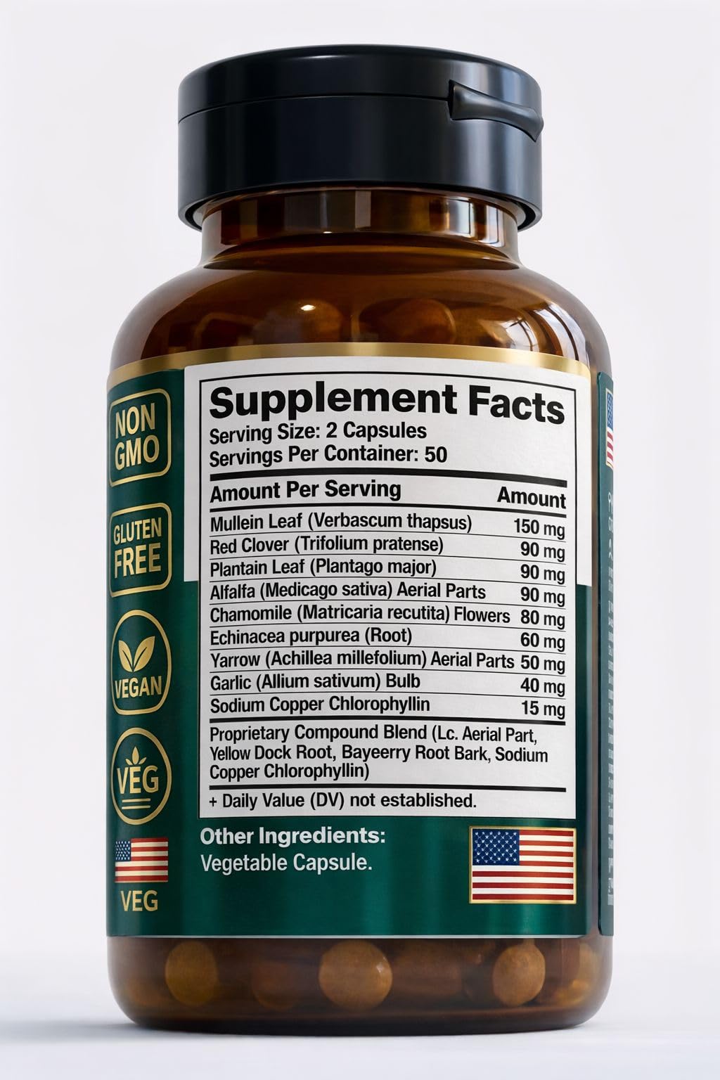TitanVex Lymphaid - Lymphatic Drainage Supplement 100 Vegan Capsules, Herbal Lymphatic Support with Echinacea and Dandelion, Antioxidant, Respiratory and Urinary Wellbeing TitanVex