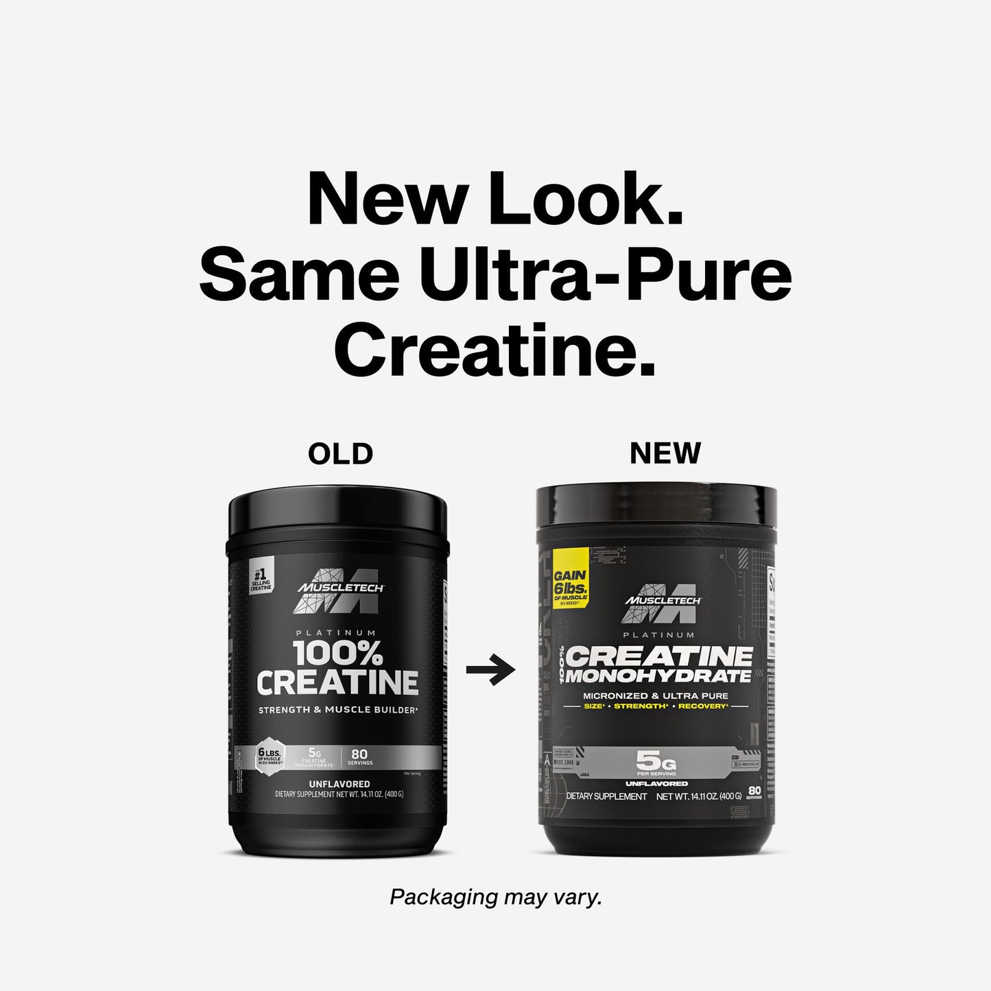 MuscleTech Creatine Monohydrate Powder, Platinum Pure - Unflavored Micronized Creatine for Men & Women - Workout Supplements for Performance, Muscle Recovery & Builder MuscleTech