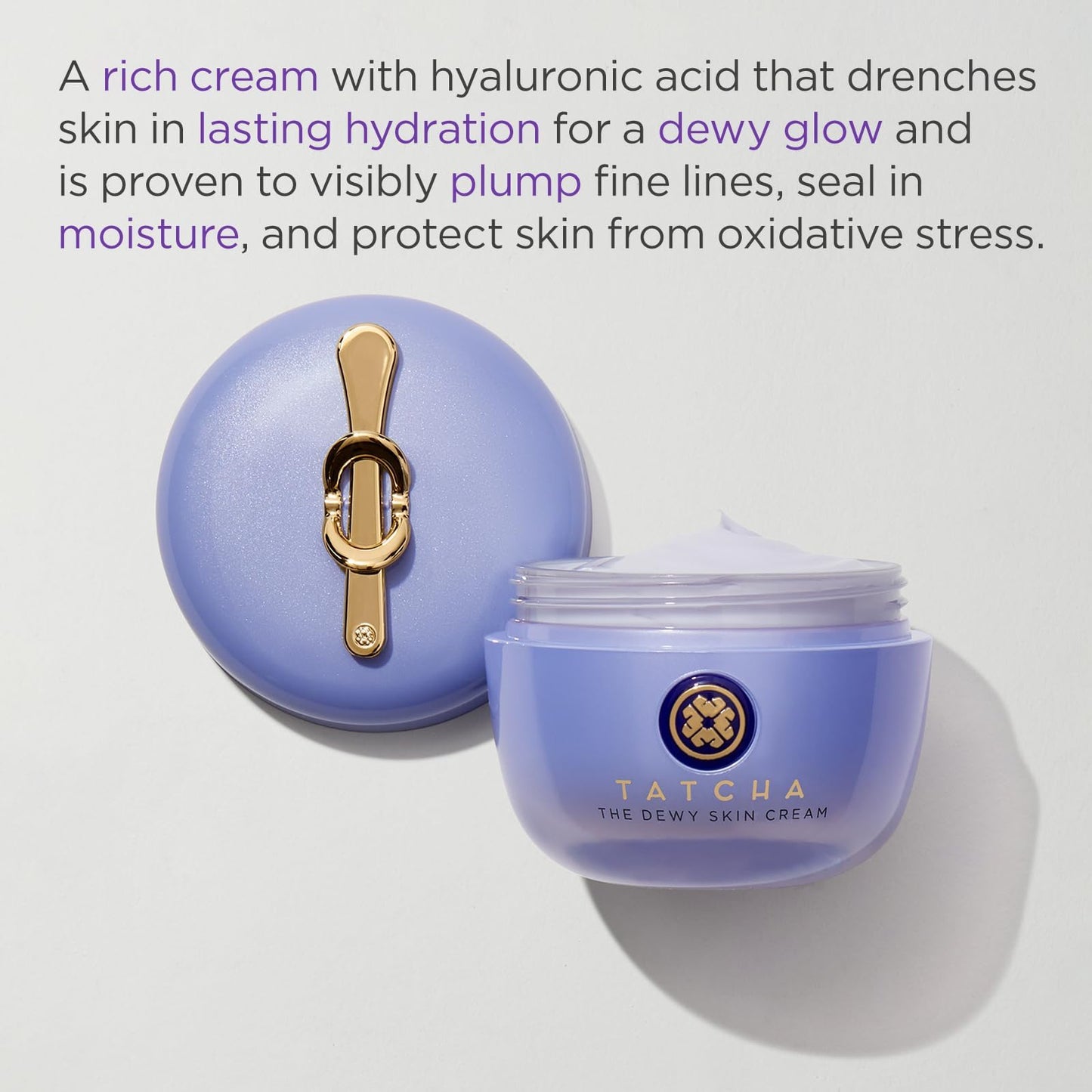 TATCHA The Dewy Skin Cream | Rich Face Cream to Hydrate, Plump and Protect Dry and Combo Skin, 50 ml | 1.7 oz TATCHA