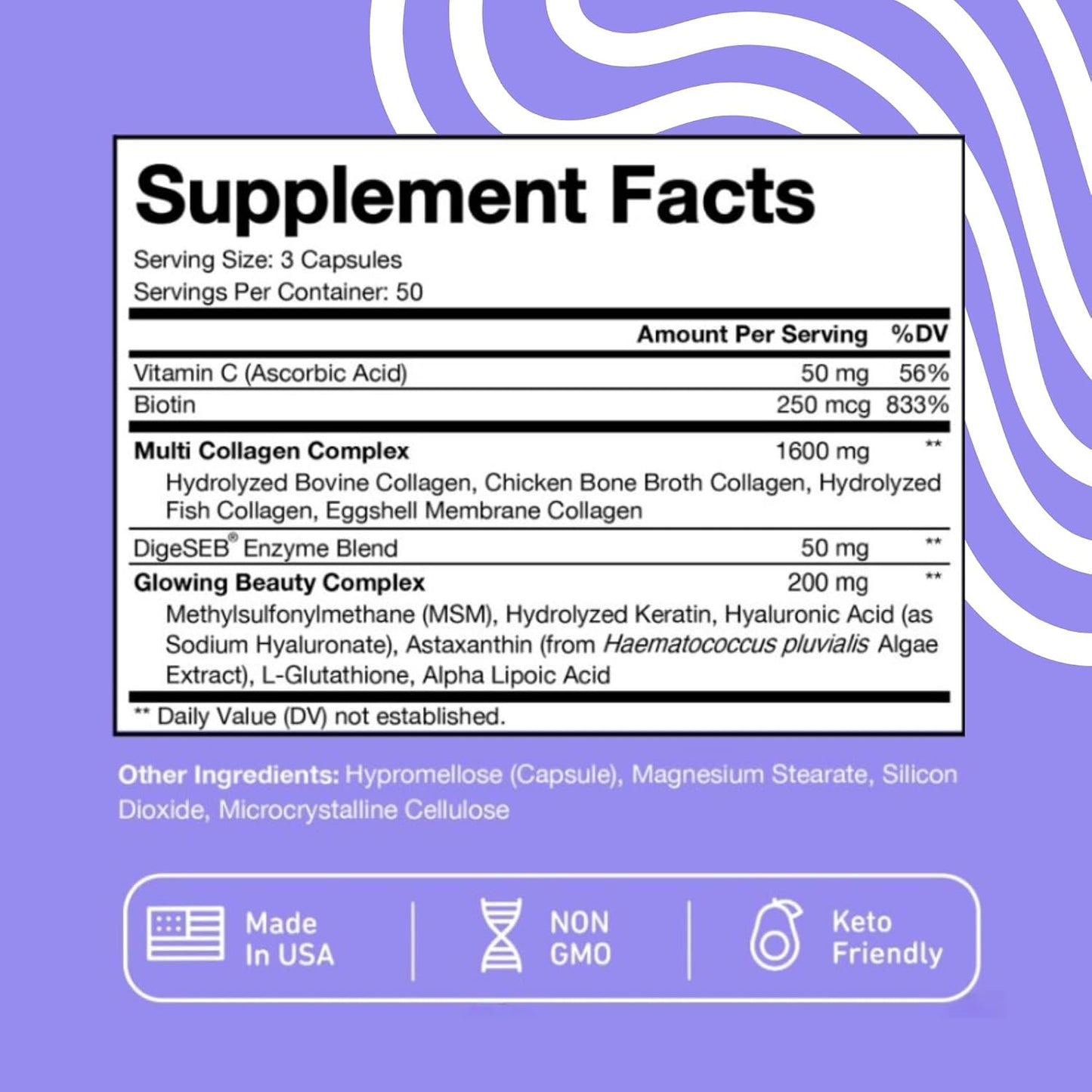 Vital Vitamins Multi Collagen Complex Plus Capsules + Resveratrol Capsules Gsupps Australia