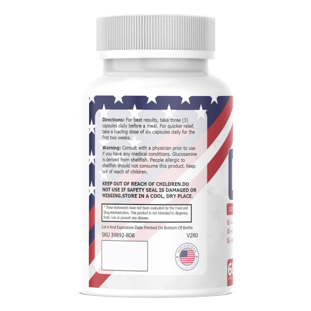 All Right Nutrition Joint Chief - Joint & Muscle Support - Mobility Aid - 60 Capsules All Right Nutrition