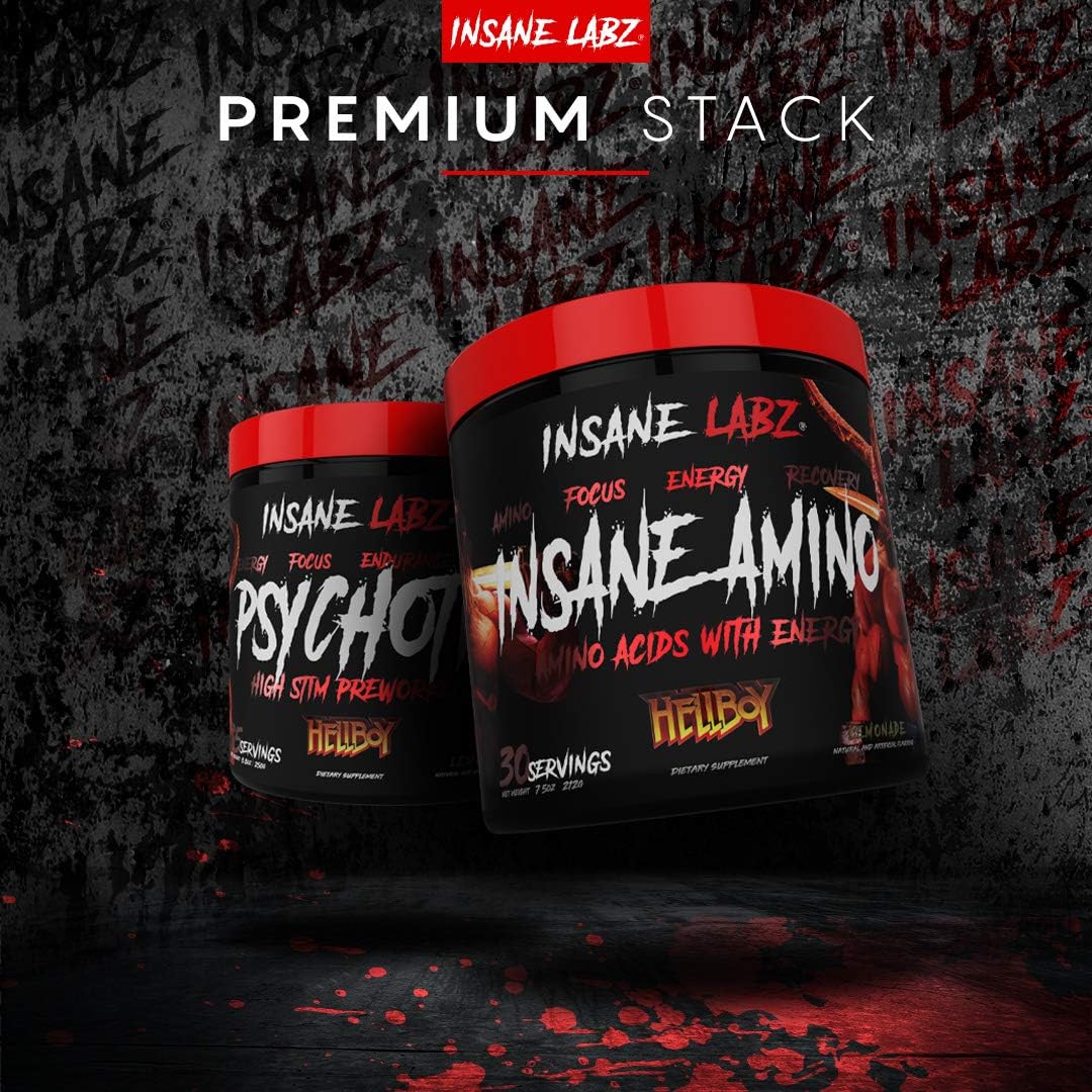 Insane Labz The Surgeon BCAA Recovery Powder - Branched Chain Amino Acid Post Workout Drink for Muscle Recovery - 30 Srvgs (30 Servings (Pack of 1), Fruit Punch) Gsupps Australia