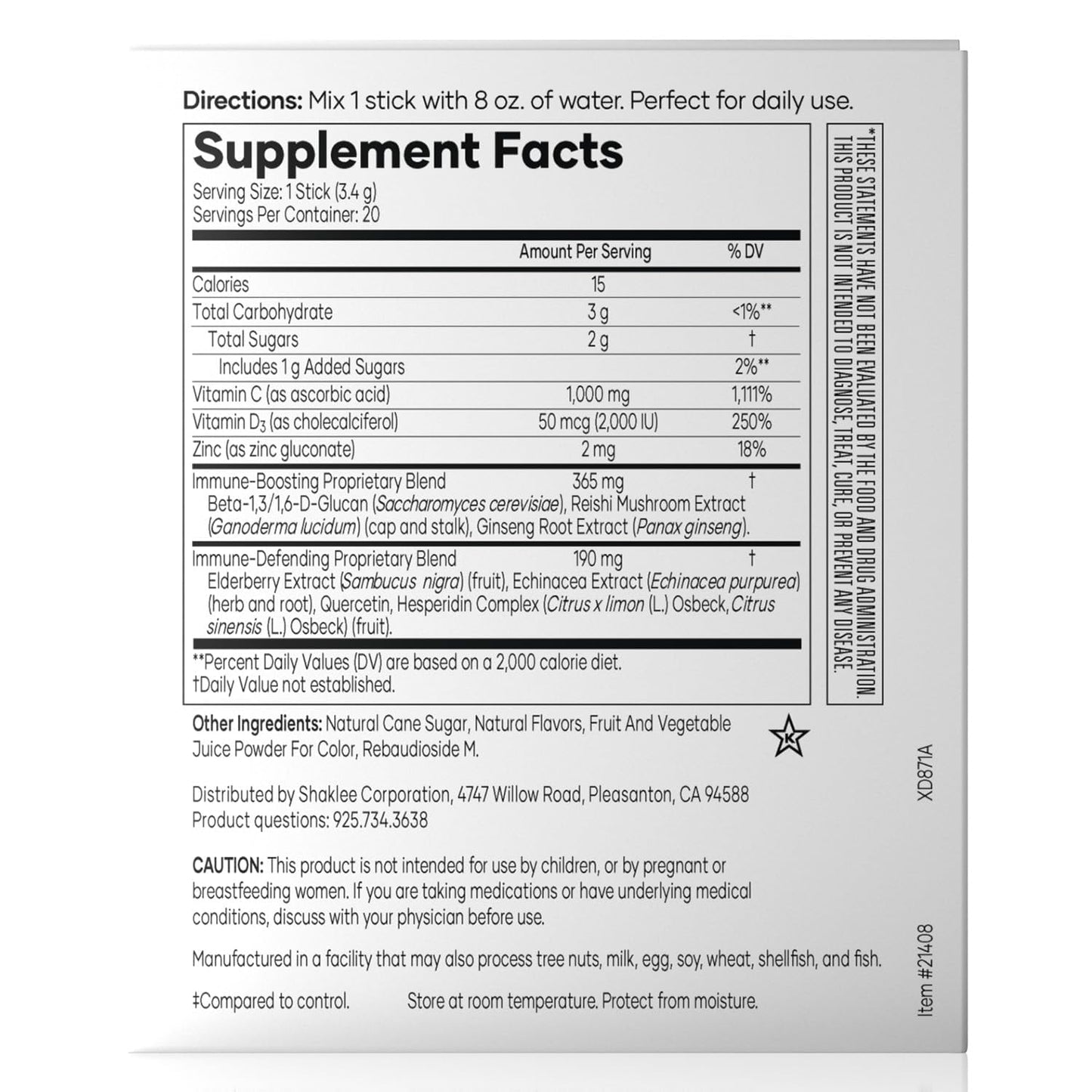 Shaklee - Triple Defense Boost - 20 Servings Shaklee