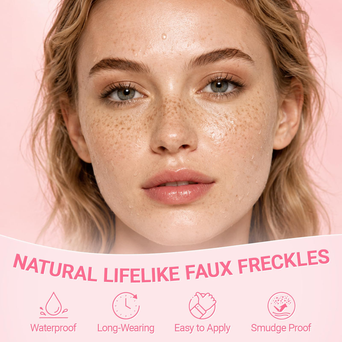 Erinde Dual-Ended Freckle Stamp Pen, Realistic Faux Freckles Makeup with Soft Sponge Stamp & Precision Tip, Waterproof Long-Lasting Fake Freckle Marker for Natural or Bold Looks, 01 Brown Erinde