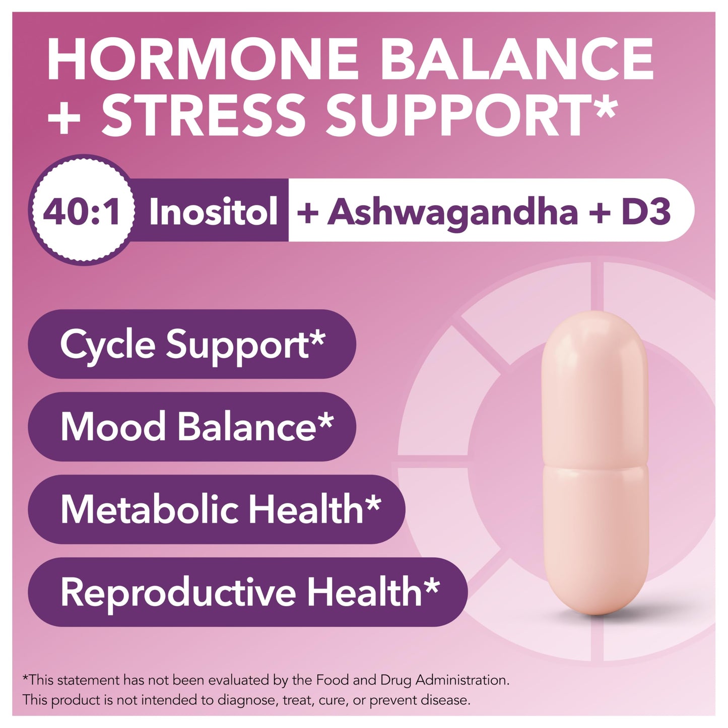 Intimate Rose Myo-Inositol & D-Chiro Inositol Supplement for Women - Hormone Balance & Ovarian Support for Women Intimate Rose