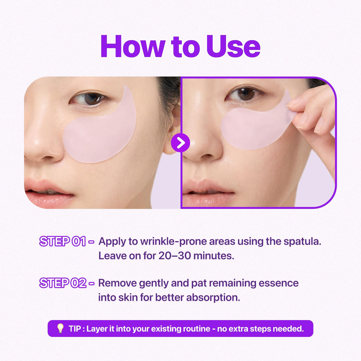EIOM Botide Peptide Hydrogel Eye Patches for Dark Circles & Puffiness 60Pcs EIOM