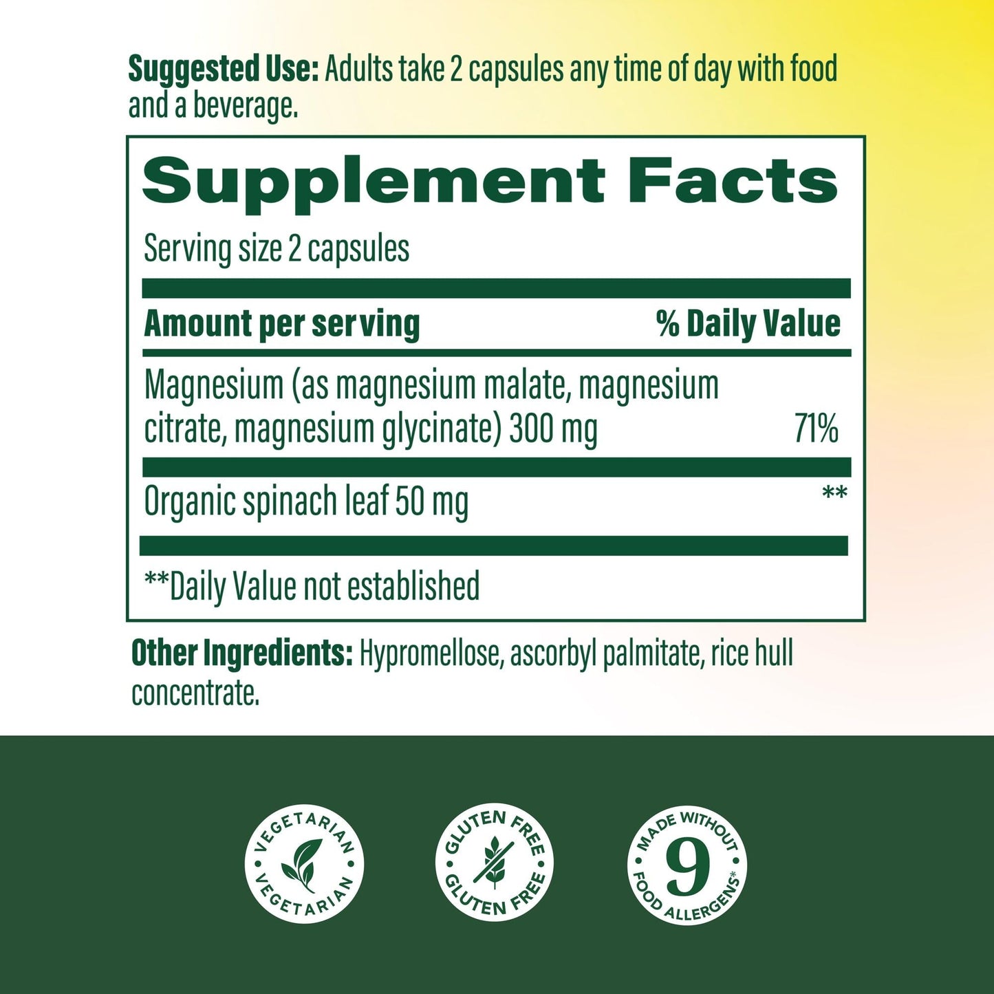 MegaFood Magnesium Glycinate, Citrate, Malate 300mg Supplement - Highly Absorbable Blend to Support Heart, Nerve Health & Relaxation, Triple Magnesium Complex Supplement, 60 Capsules (30 Servings) MegaFood