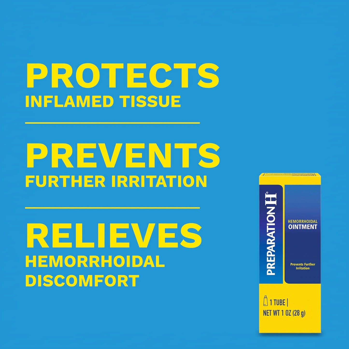Preparation H Hemorrhoid Ointment, Itching, Burning and Discomfort Relief - 1 Oz Tube Preparation H