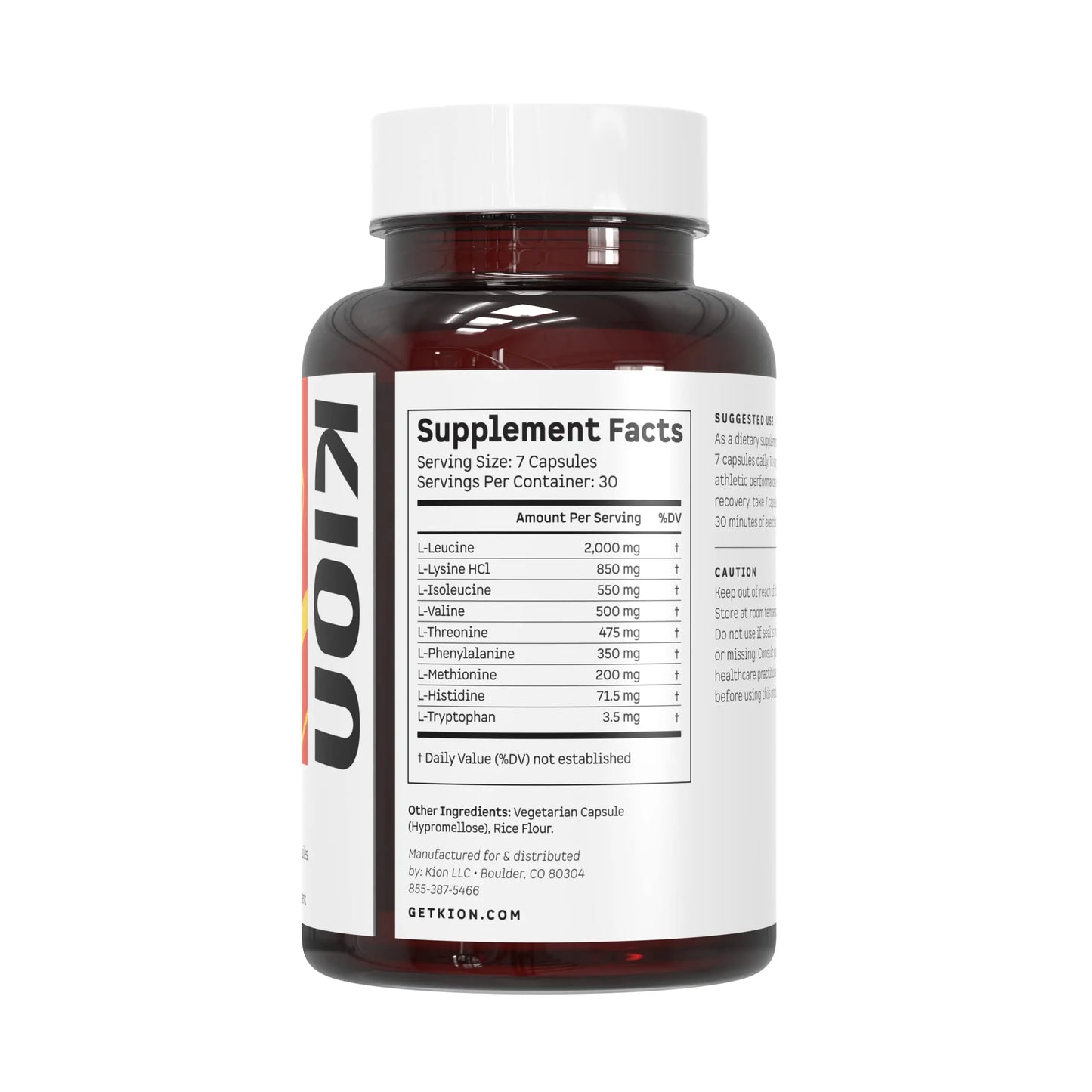 Kion Aminos Essential Amino Acids Capsules | The Building Blocks for Muscle Recovery, Reduced Cravings, Better Cognition, Immunity, and More | 30 Servings Kion