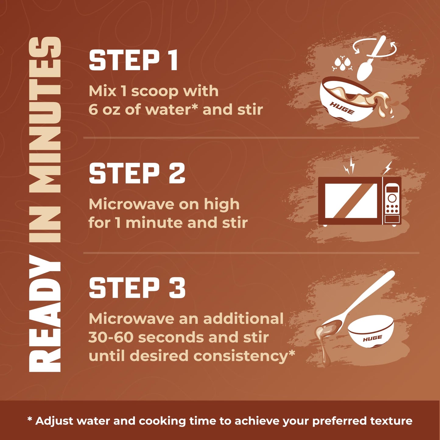 Huge Creamy Rice, Maple Brown Sugar, Rice Cereal (Cream of Rice Style), Quick & Easy Preparation, Fast-Digesting Carbohydrates, Sugar-Free, Creamy Texture, Pre & Post Workout Fuel, 30 Servings Gsupps Australia
