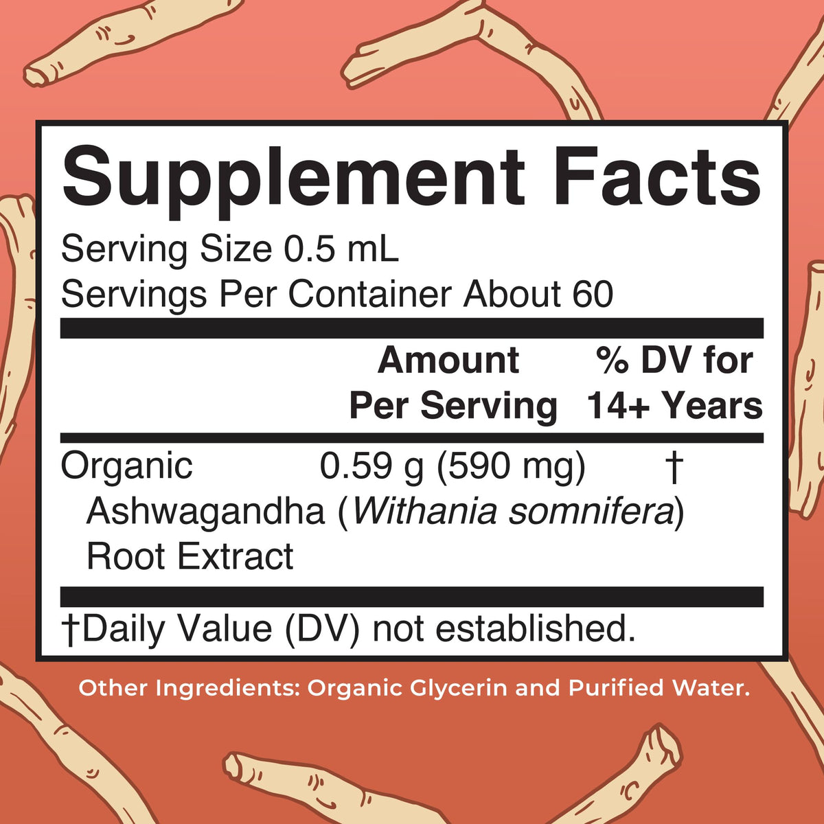 MaryRuth Organics Ashwagandha Root | USDA Organic Ashwagandha Liquid Drops | Stress Relief, Natural Calm, Relaxation and Mood Support Supplement | Adaptogenic | Nervine | Vegan | Non-GMO | 60 Servings MARYRUTH'S