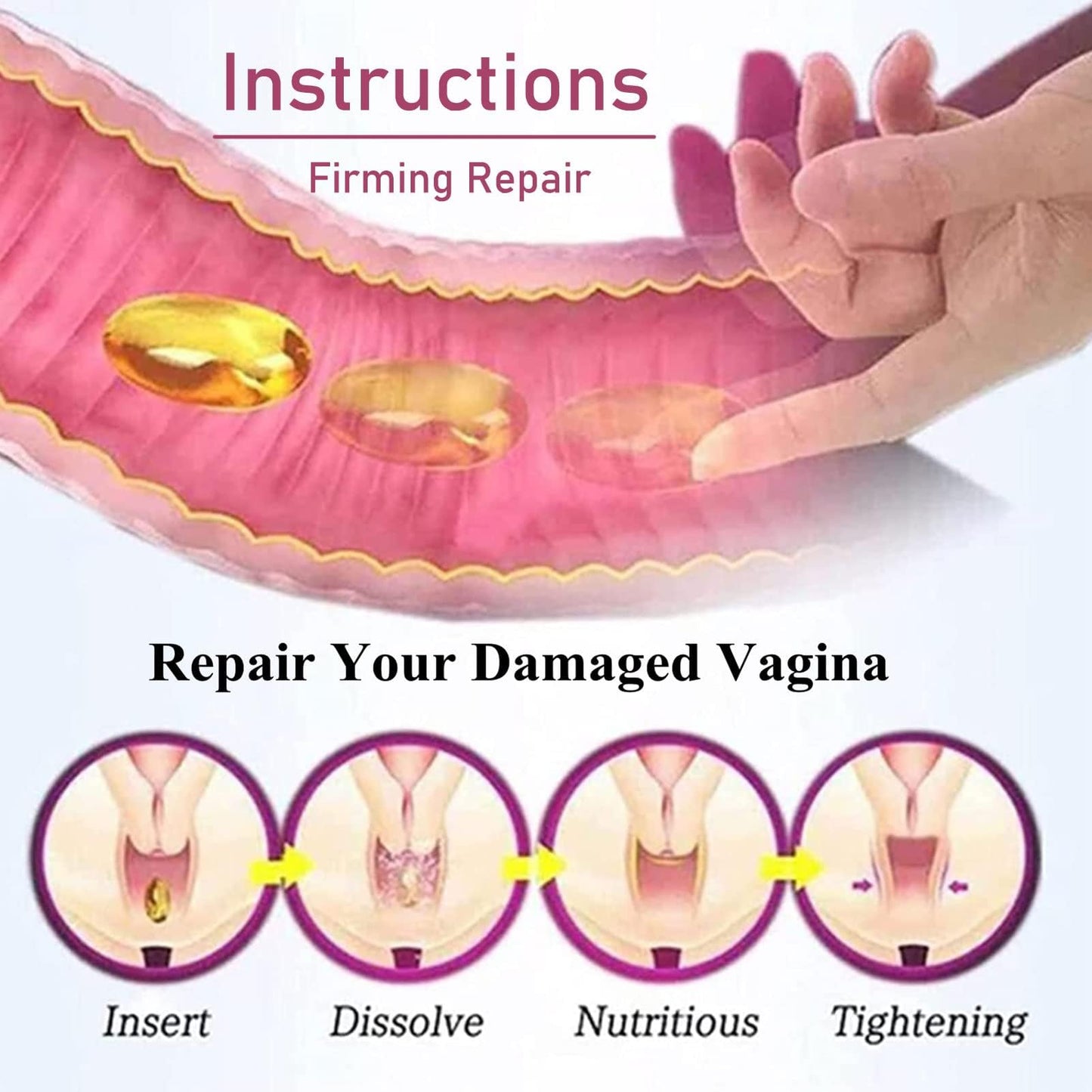 Dexcara Detox Repair,2024 New Natural Repair Vagianal Capsules,Natural Detox Viginal Capsules Generic