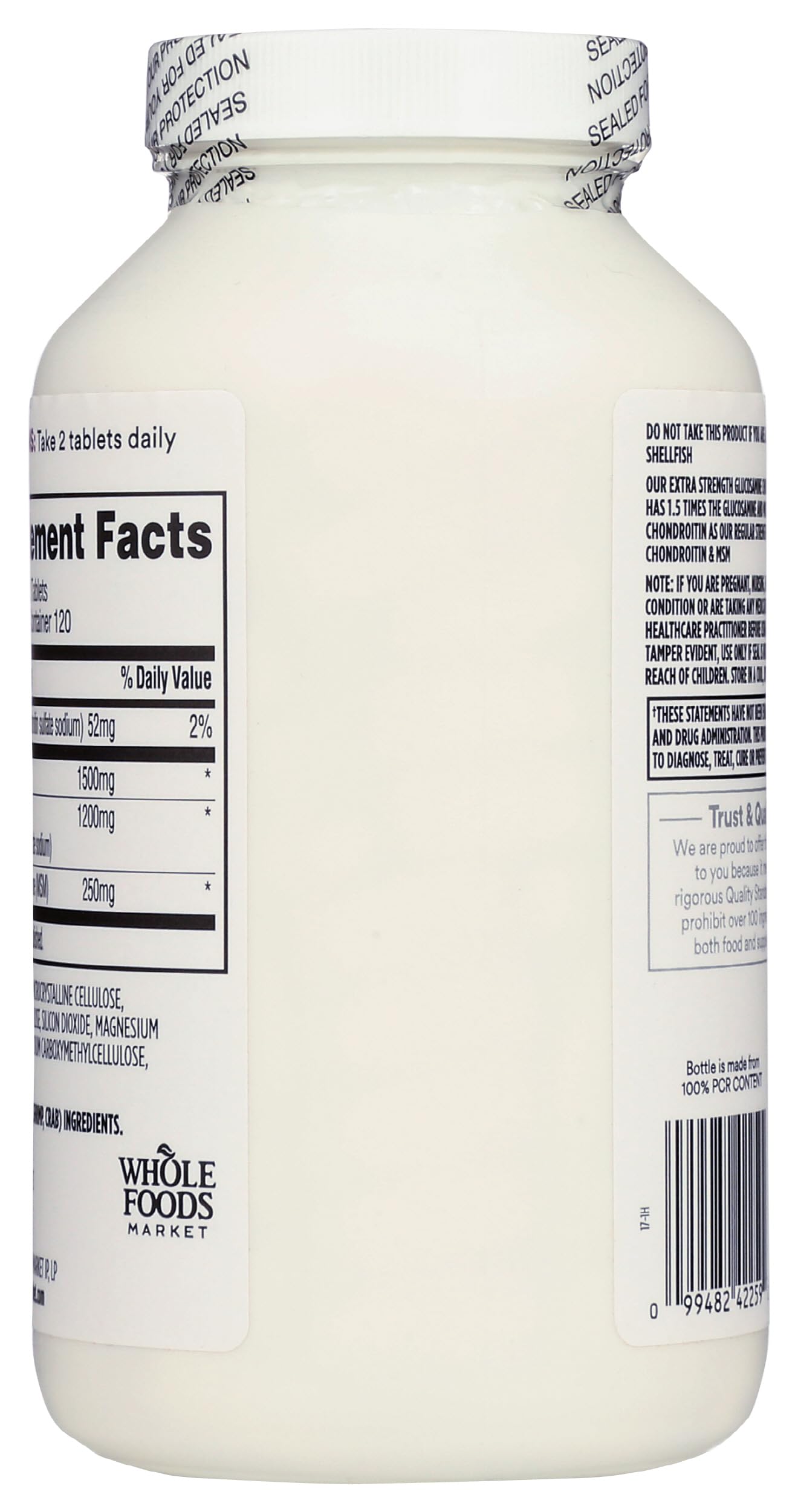 365 by Whole Foods Market, Glucosamine Chondroitin X Strength MSM, 240 Tablets 365 by Whole Foods Market