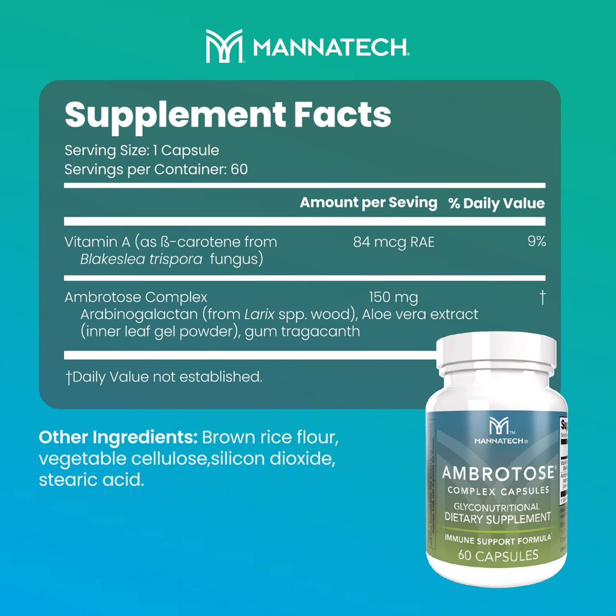 Mannatech® Ambrotose® Complex 60 Capsules Mannatech