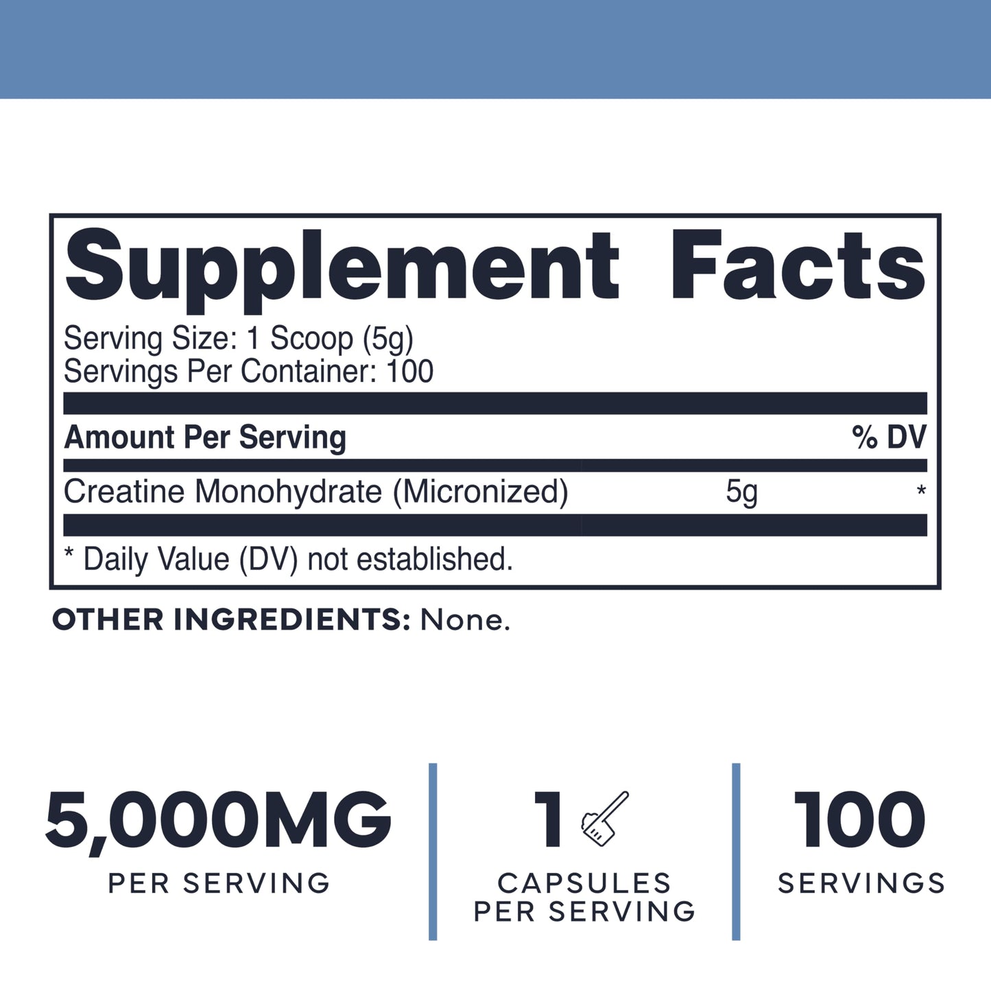 Type Zero Creatine Monohydrate Powder (Unflavored | 500g), 5000 mg Per Serving, Micronized, Zero Sugar, Keto Friendly & Gluten Free, 100 Servings Type Zero