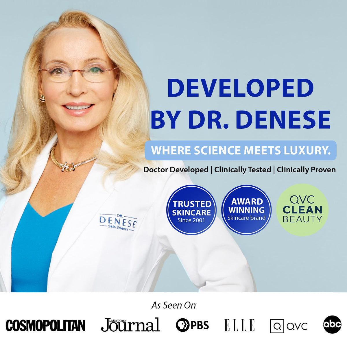 Dr. Denese SkinScience Firming Facial Collagen Eye Cream 1oz – Hydrating Under Eye Treatment with Hyaluronic Acid, Peptides & Ceramides for Puffiness, Dark Circles, Fine Lines – Cruelty-Free Skin Care Dr. Denese