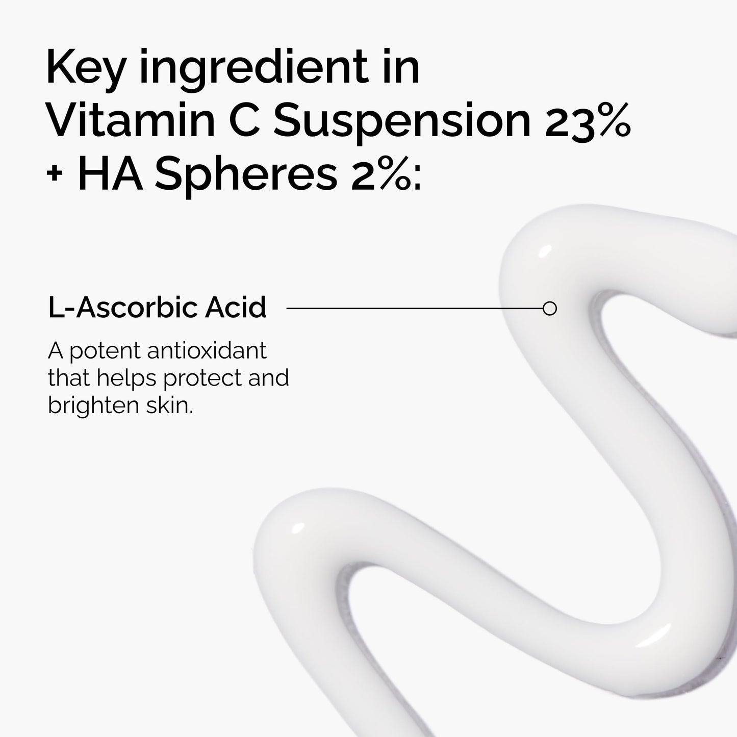 The Ordinary Vitamin C Suspension 23% + Hyaluronic Acid Spheres 2%, Serum with Pure L-Ascorbic Acid, 1 Fl Oz The Ordinary