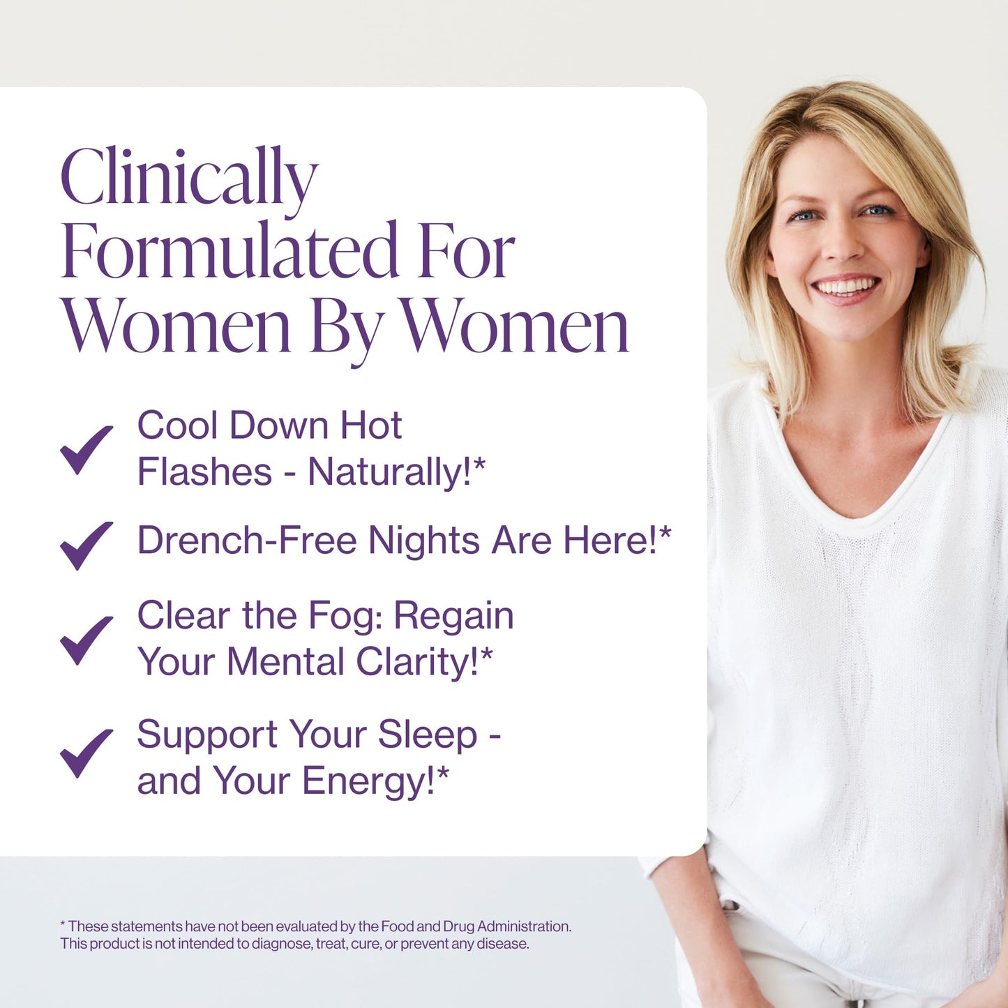 Menopause Supplements for Women - Natural Hormone Balance - Hot Flashes, Night Sweats, Sleep & Mood Support. with Sensoril® Ashwagandha, DIM, Chaste Berry & Black Cohosh Root - 60 Count Pure Micronutrients
