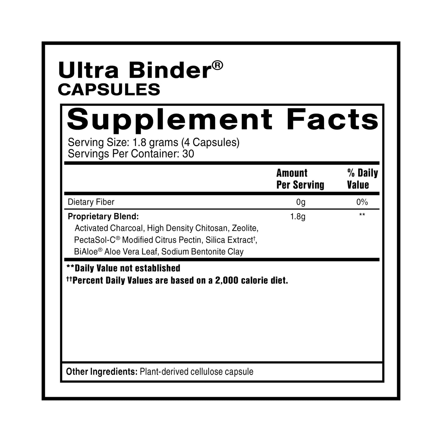 Quicksilver Scientific Ultra Binder - Multi Toxin Binder with Bentonite Clay Powder, Zeolite Detox & Charcoal - Supplement for Gut Support & The Body's Toxin Removal Process (120 Capsules) Quicksilver Scientific