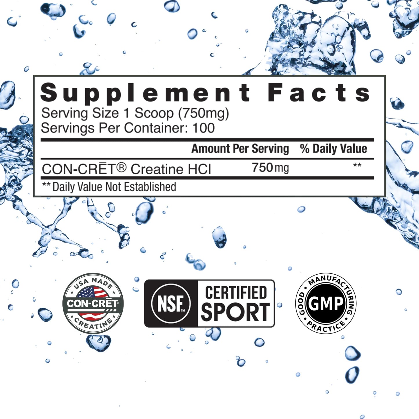 CON-CRET Creatine HCl Powder | Muscle, Cognitive, Cellular Energy Support | No Bloating or Cramps CON-CRET