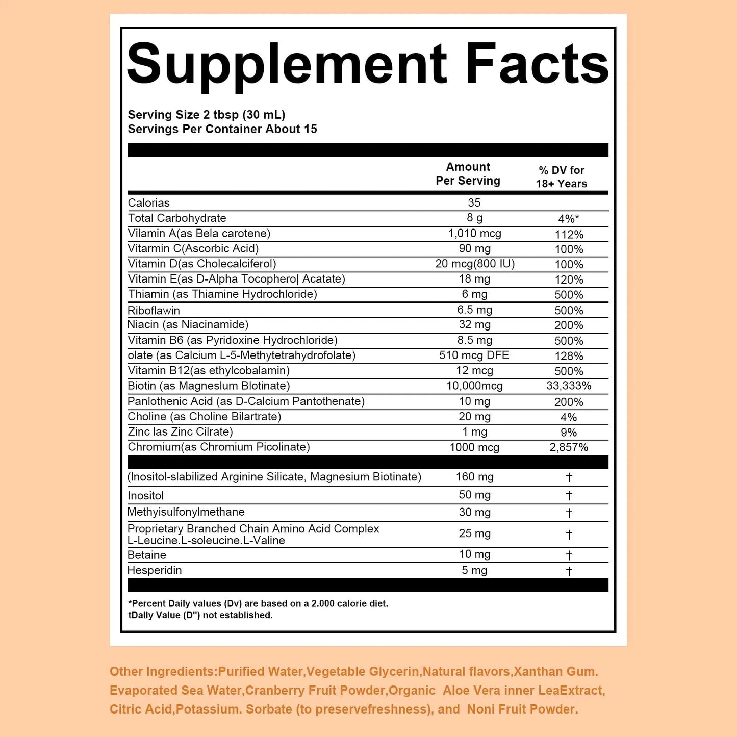 Zeniber MaayRuth Multivitamins Hair Growth&Liquid Multivitamins for Women, Biotin 10000mcg Liquid Multivitamin Hair Growth Supplement, 15.22 OZ Zeniber