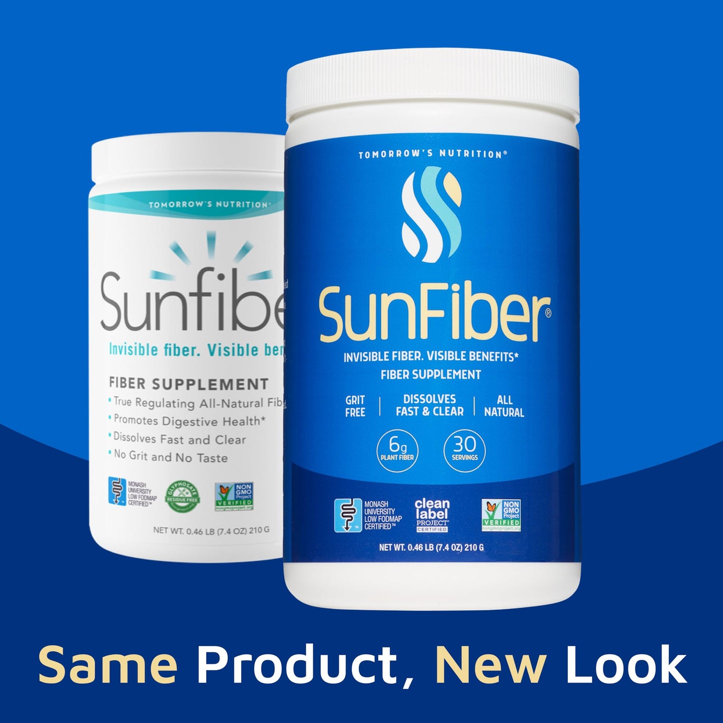 Tomorrow's Nutrition, Sunfiber, Prebiotic Fiber Supplement for Digestive Health, Low FODMAP, Gluten-Free, Unflavored, 30 Servings Tomorrow's Nutrition
